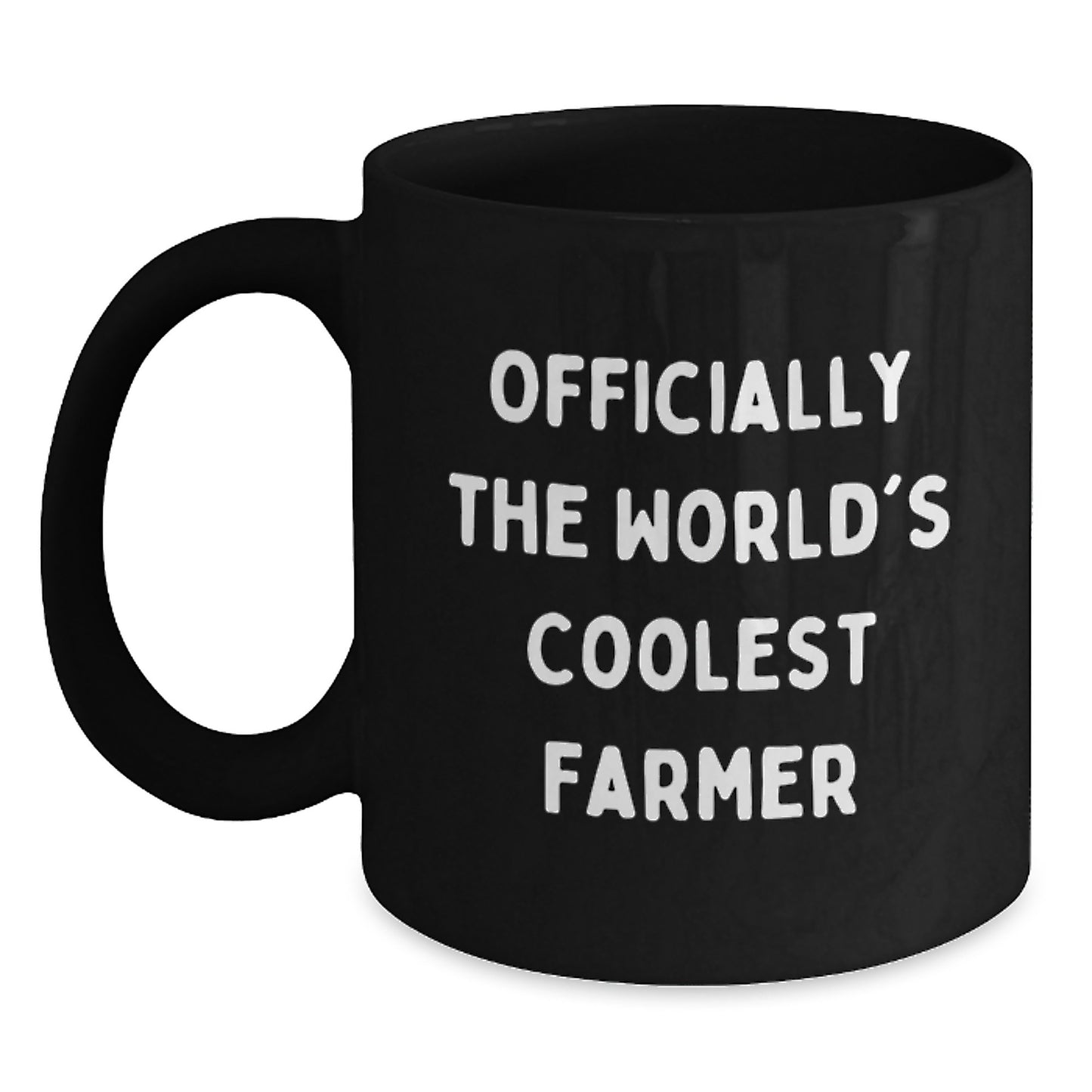 Funny Farmer Gifts, Officially The World's Coolest Farmer Quote, Black Coffee Mug, Birthday Unique Gifts from Friends to Farmer - Main