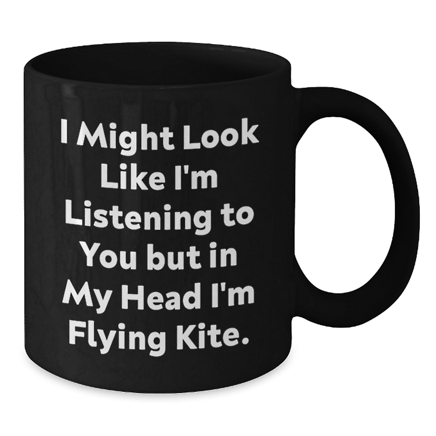 Kite Flying Inspirational Funny Gifts from Friends, Gifts for Kite Flying Enthusiasts, Black Coffee Mug with Quote, Unique Graduation Gifts - Additional
