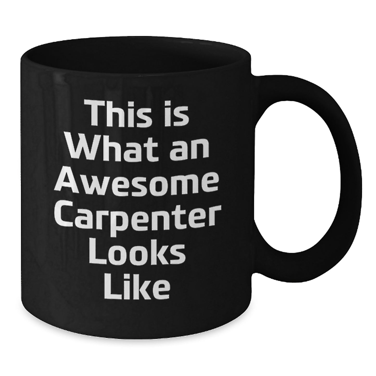 Carpenter Gifts from Friends, Funny Gifts for Men, Black Coffee Mug Graduation Unique - Additional