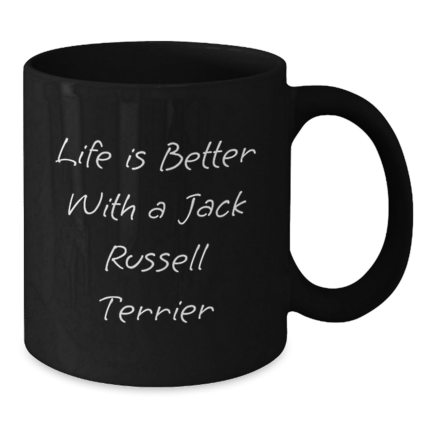 Funny Jack Russell Terrier Dog Gifts for Men from Friends, Black Coffee Mug with Inspirational Quote, Perfect for Graduation Unique Gifts - Additional