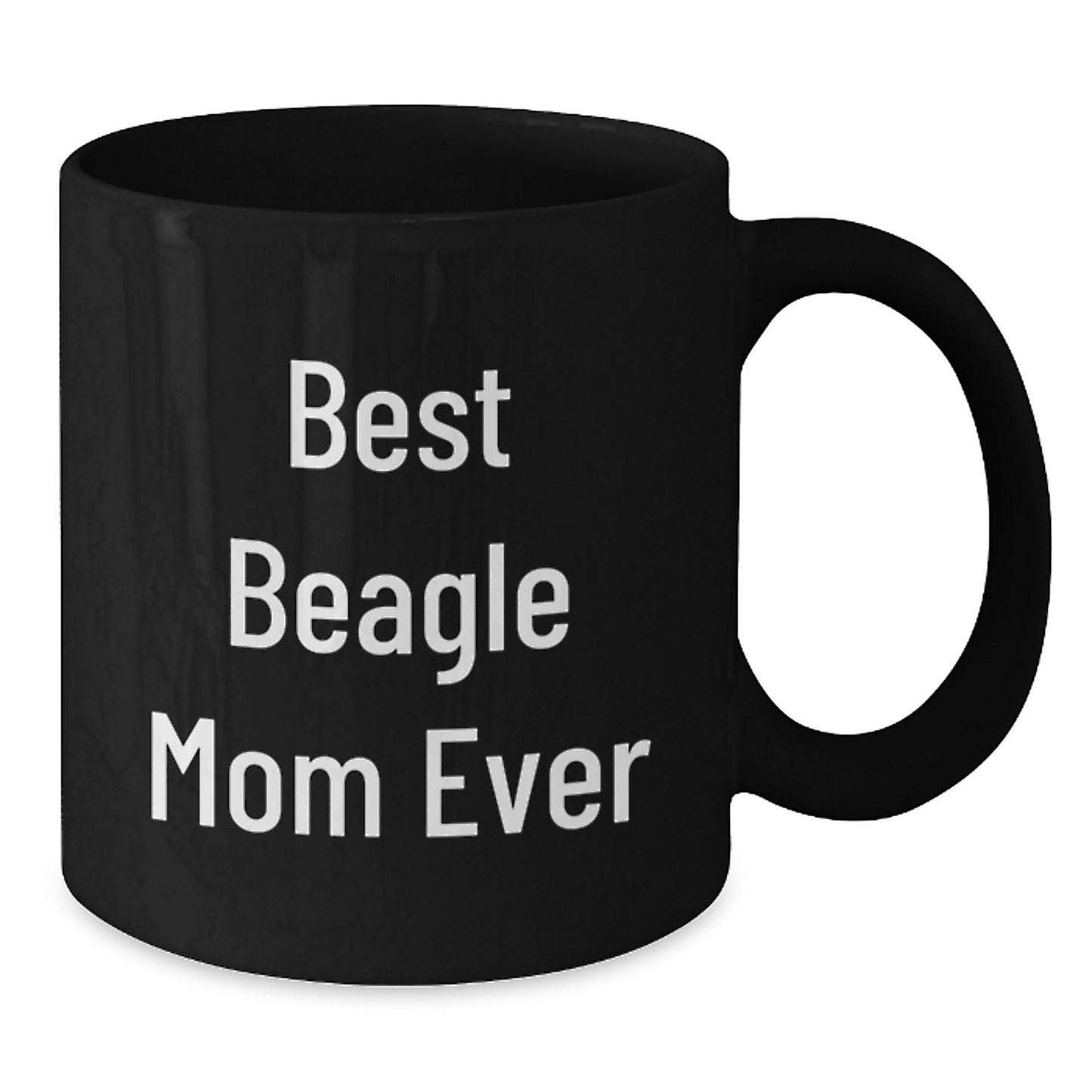 Funny Beagle Dog Mom Black Coffee Mug Gifts for Best Beagle Mom Ever Graduation Unique Gifts from Family to Friends - Additional