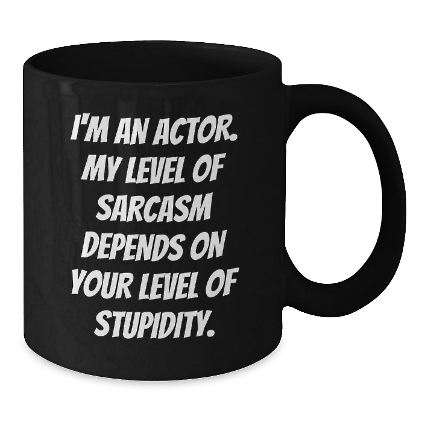 Funny Actor Gifts from Friends, Unique Christmas Unique Gifts for Actor, Black Coffee Mug I'm An Actor. - Additional