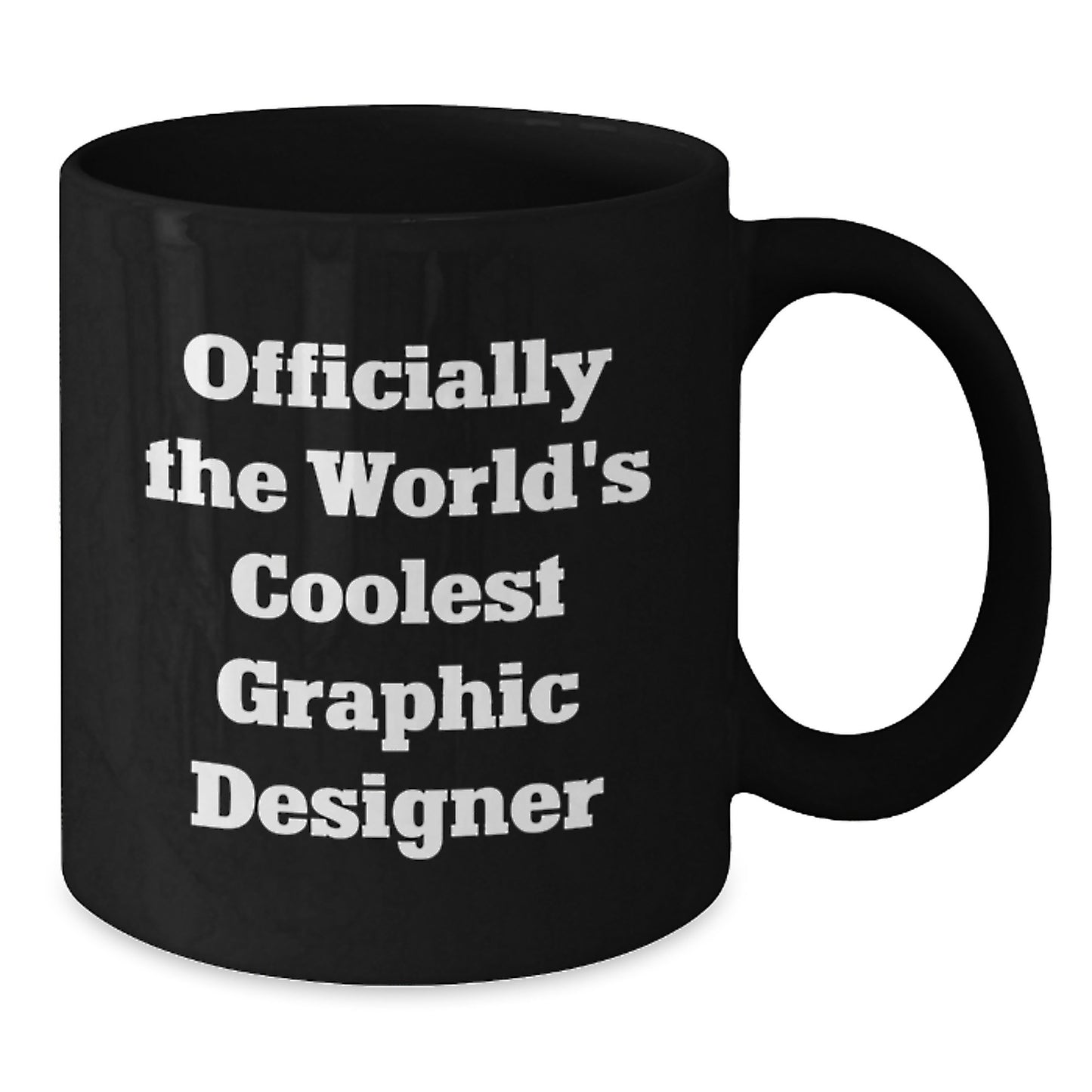 Funny Graphic Designer Gifts for Him from Friends, Unique Black Coffee Mug for Graduation - Additional