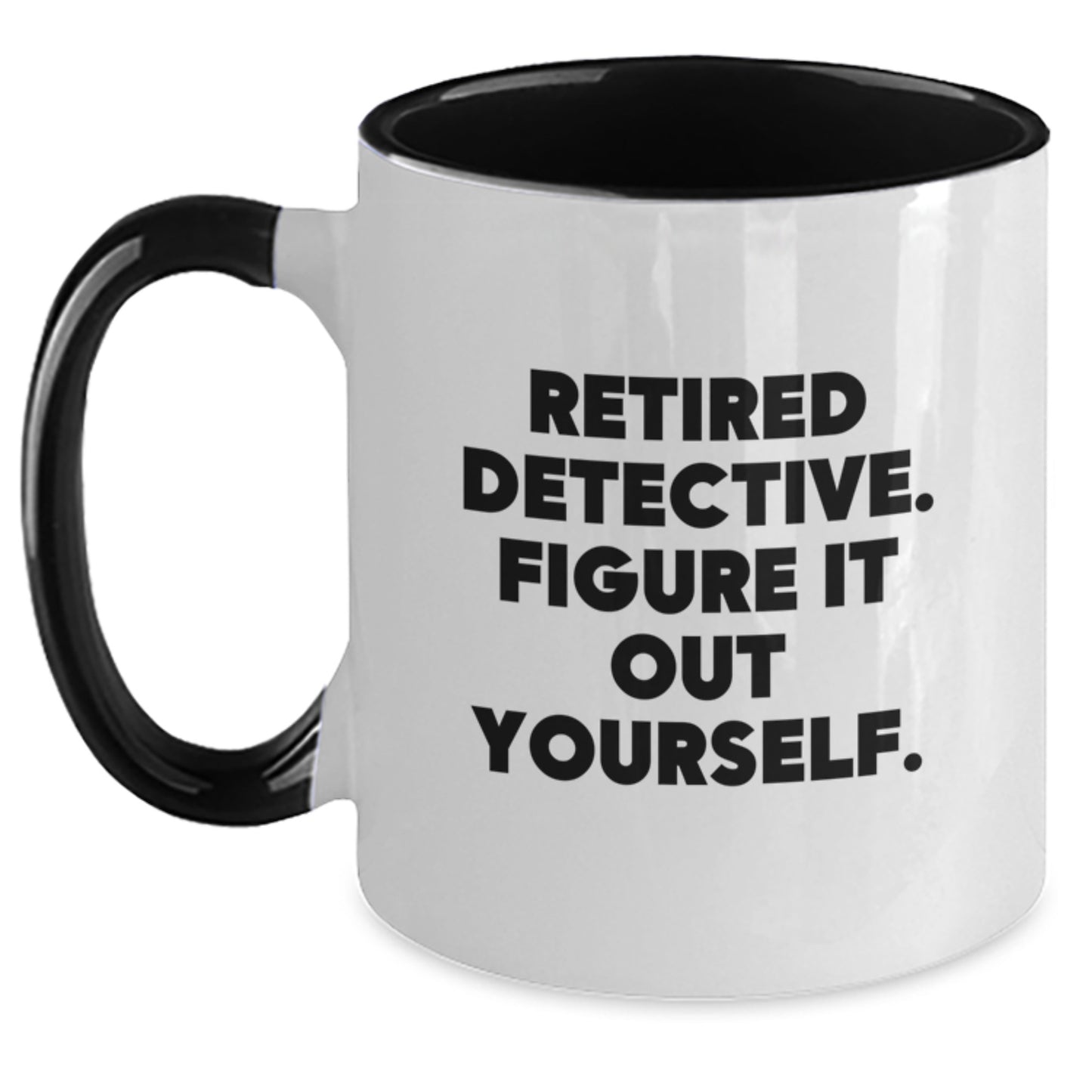 Detective Gifts from Friends, Gifts for Men | Funny Two Tone Coffee Mug for Graduation - Main