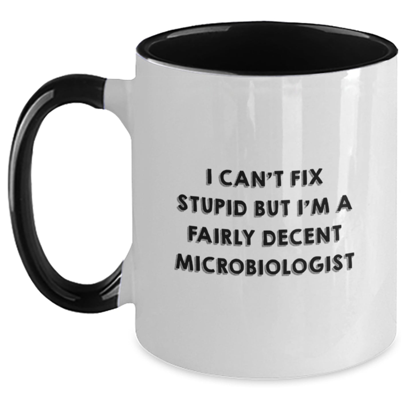 Funny Microbiologist Gifts from Friends for Graduation Unique Two Tone Coffee Mug - Main