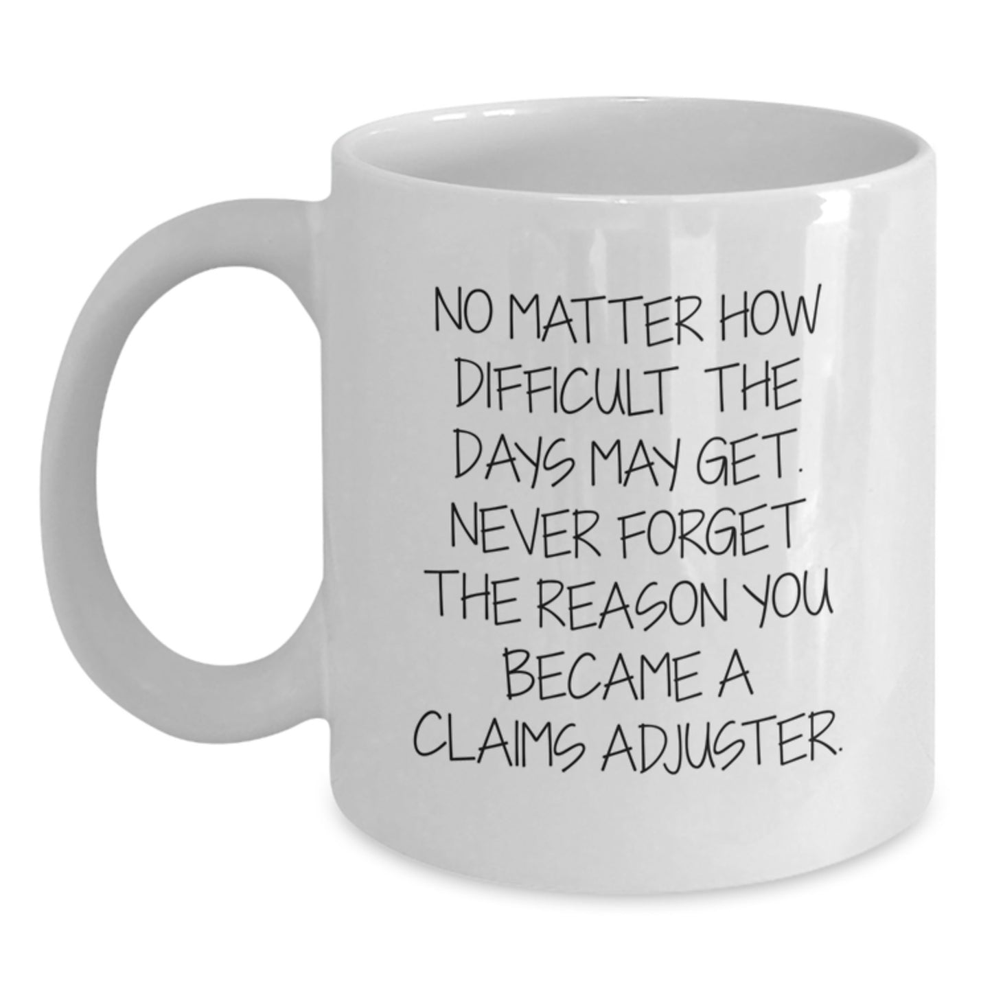 Funny Claims Adjuster Gifts from Family for Men - White Coffee Mug with Inspirational Quote - Graduation Unique Gifts - Main