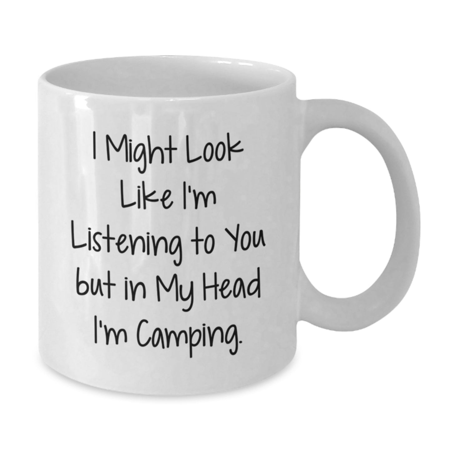 Camping Humor Funny Quote Gifts from Men to Camping Friends, White Coffee Mug for Camping Lovers, Graduation Unique Gifts for Him - Additional