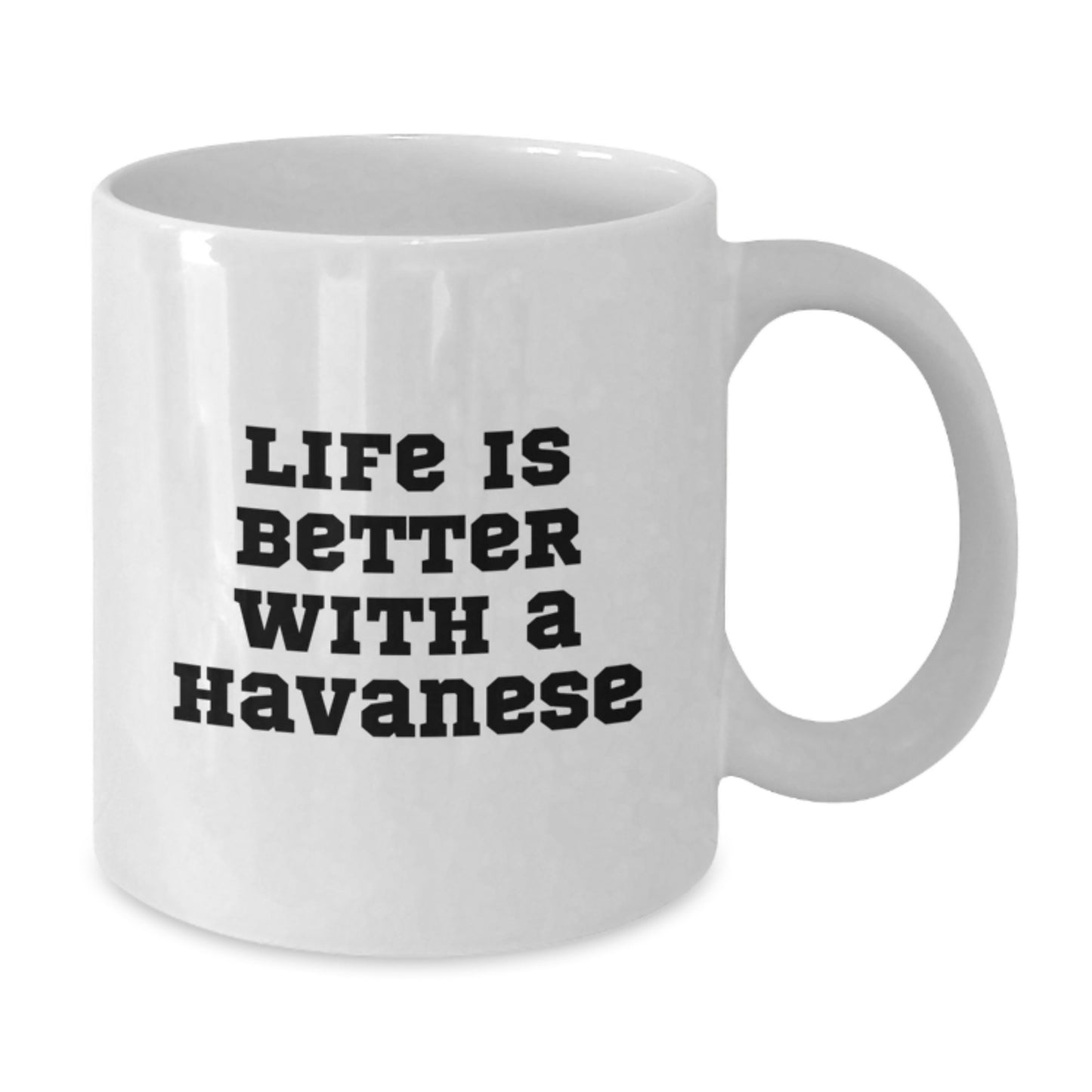 Havanese Dog Lovers Gifts from Friends - Life Is Better With A Havanese, White Coffee Mug, Graduation Unique Gifts - Additional