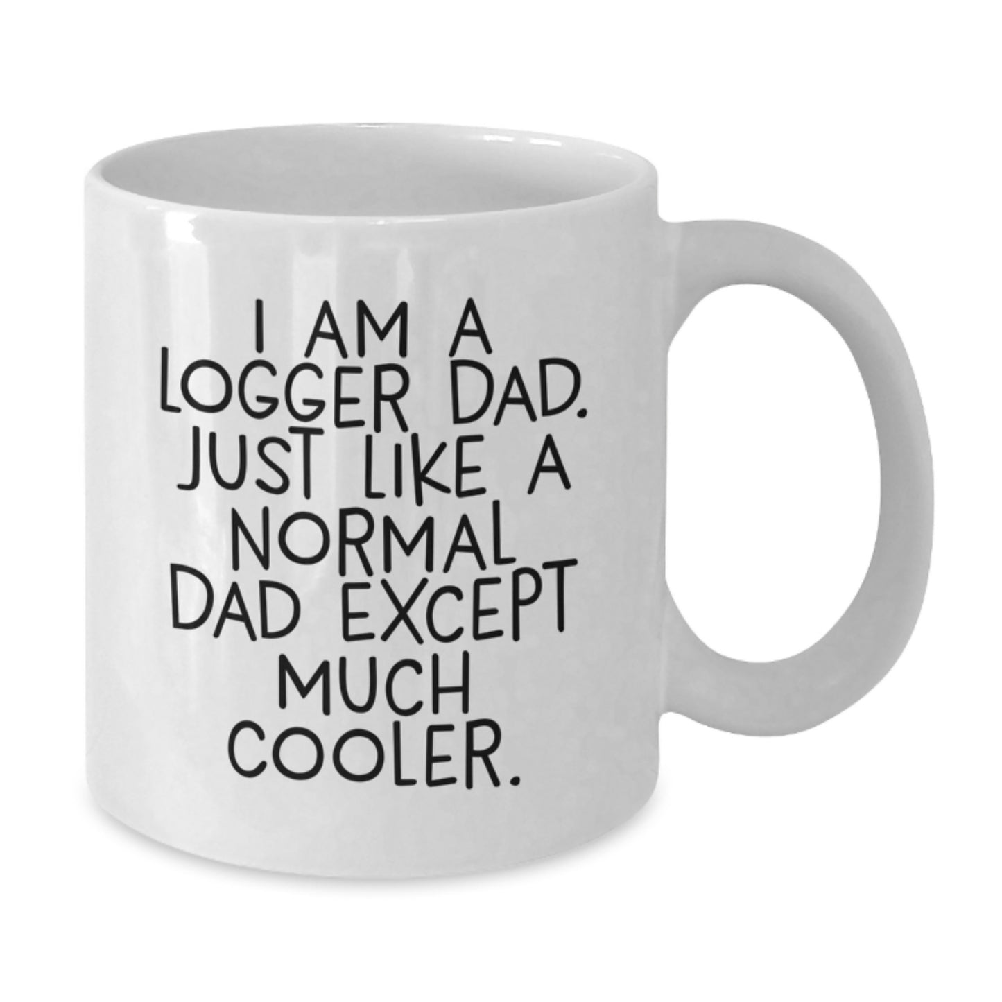 Logger Dad Gifts Funny White Coffee Mug, Gifts from Men, Gifts for Logger Fans, Unique Graduation Gifts - I Am A Logger Dad. - Additional