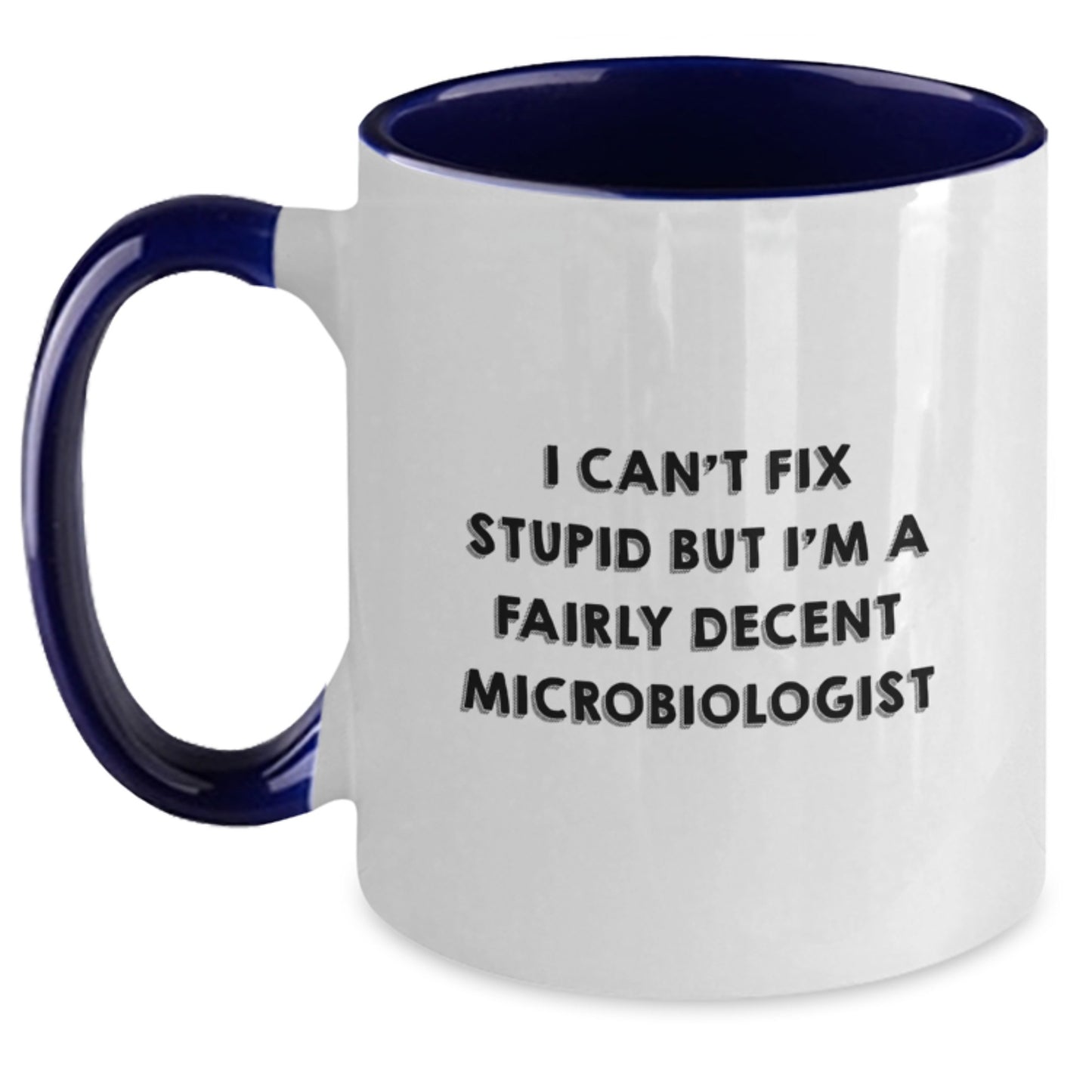 Funny Microbiologist Gifts from Friends for Graduation Unique Two Tone Coffee Mug - Main