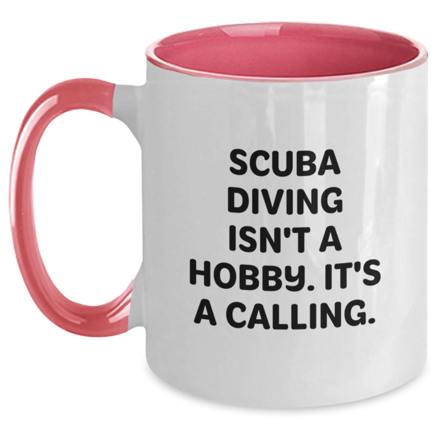 Scuba Diving Quotes Funny Gifts from Friends for Scuba Diving Enthusiasts Two Tone Coffee Mug, Birthday Unique Ideas - Main