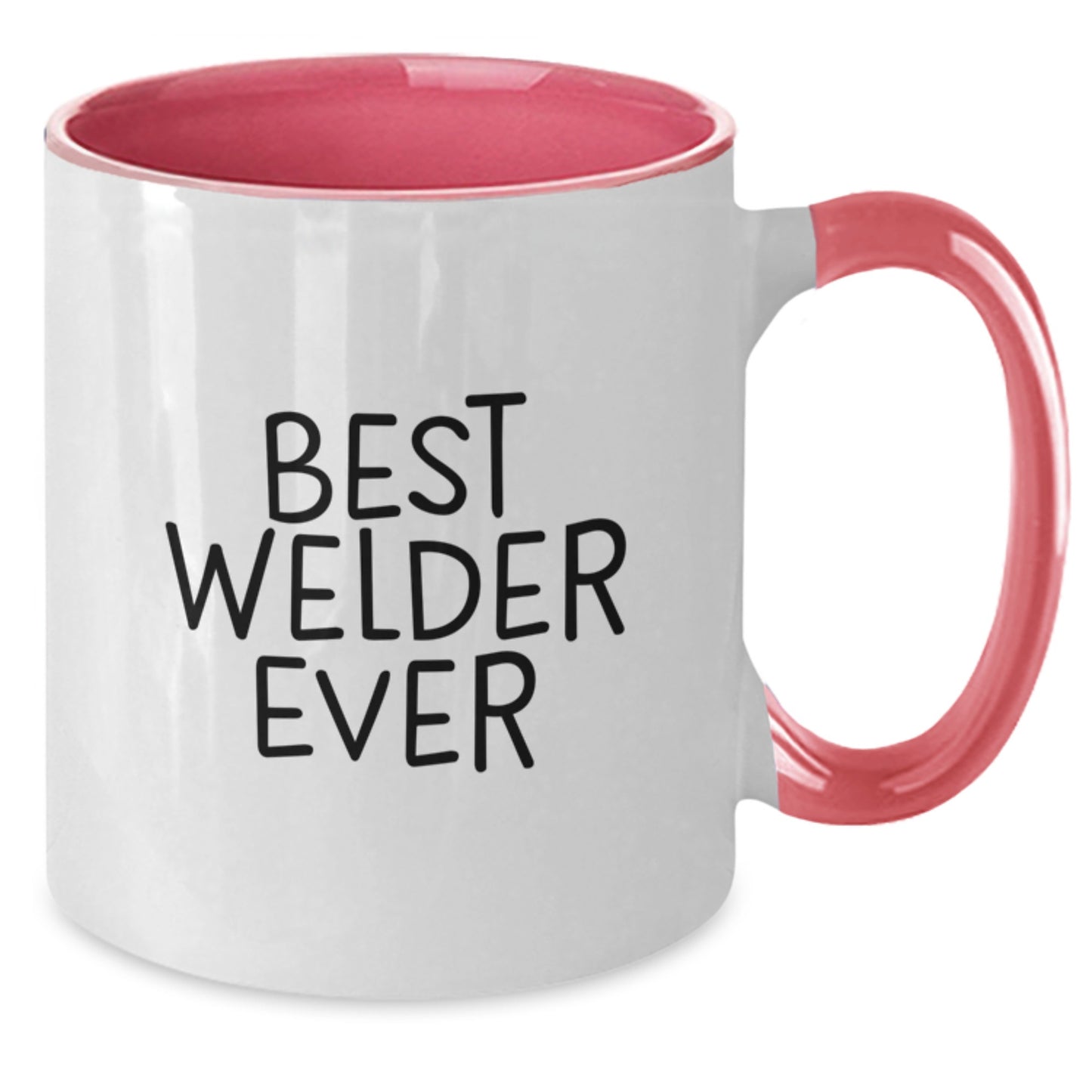 Funny Welder Gifts from Friends - Best Welder Ever Two Tone Coffee Mug for Birthday - Additional