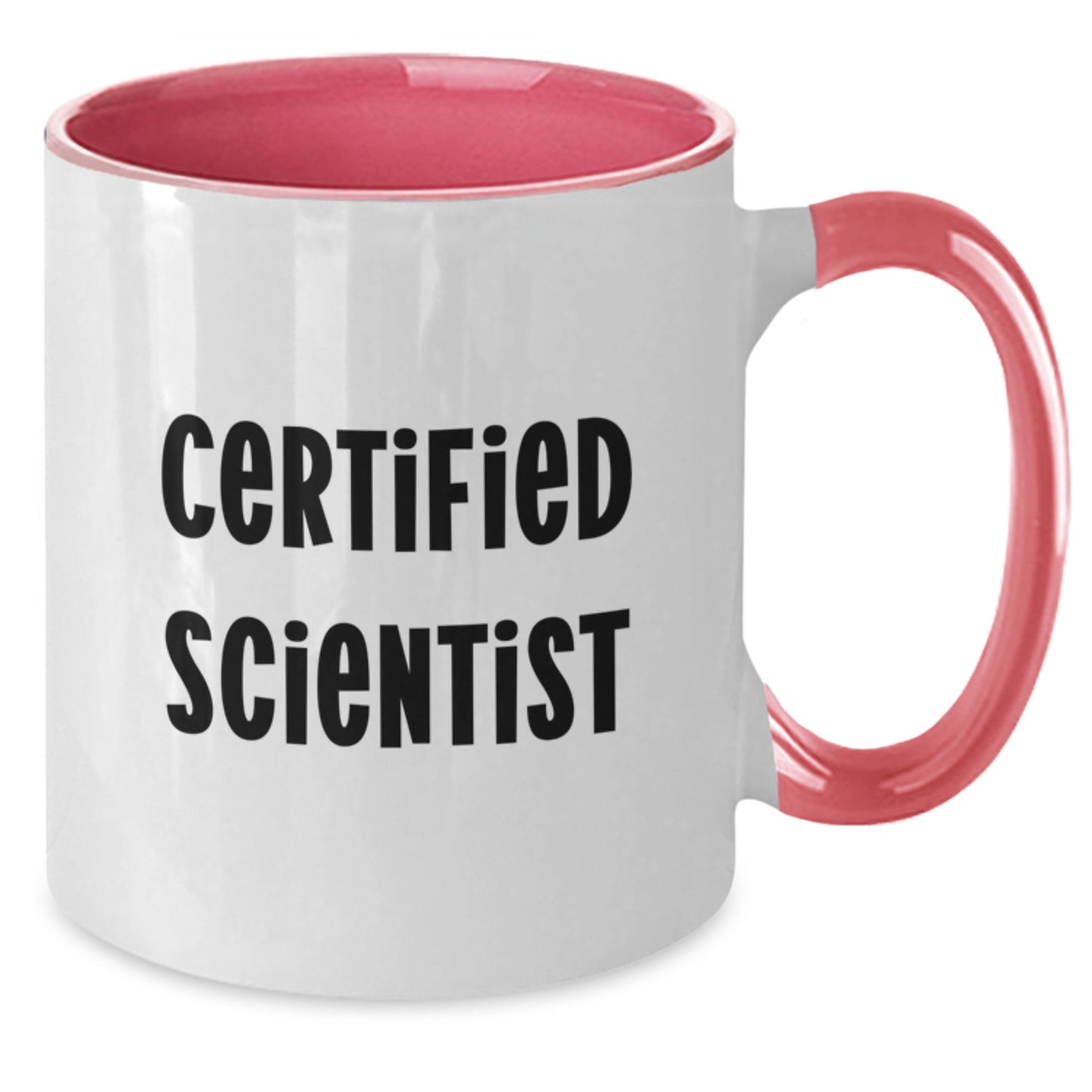Funny Scientist Gifts from Friends to Men on Birthday, Two Tone Coffee Mug with Inspirational Quote - Additional