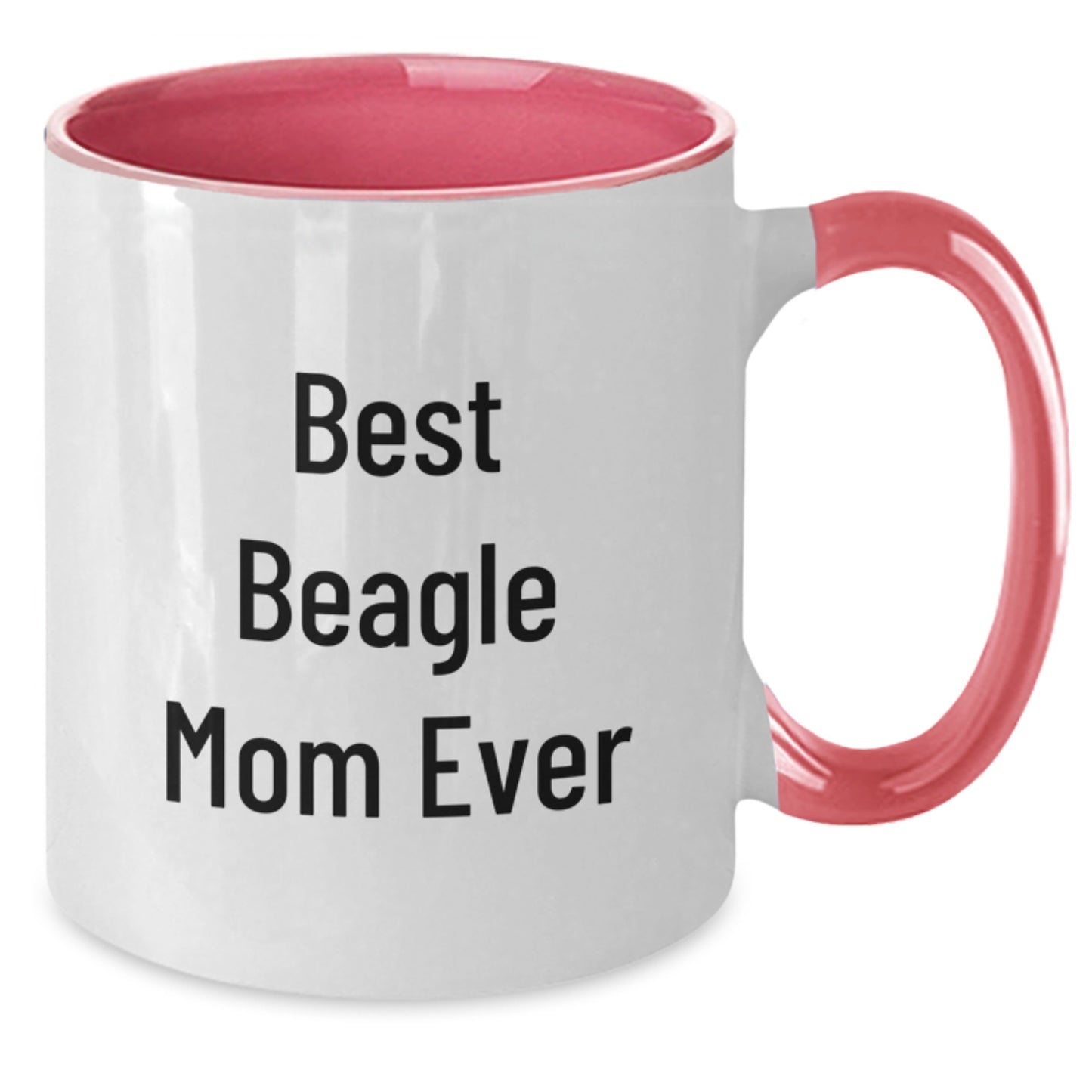 Funny Beagle Dog Gifts for Beagle Mom Ever, Two Tone Coffee Mug for Graduation, Gifts from Family to Beagle Dog Lovers - Additional