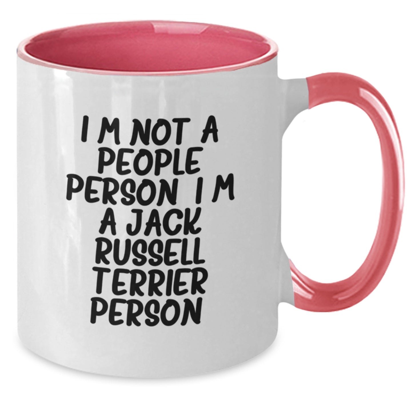 Jack Russell Terrier Dog Lover's Funny Coffee Mug, Gifts from Friends for Birthday, I'm Not A People Person. I'm A Jack Russell Terrier Person. - Additional