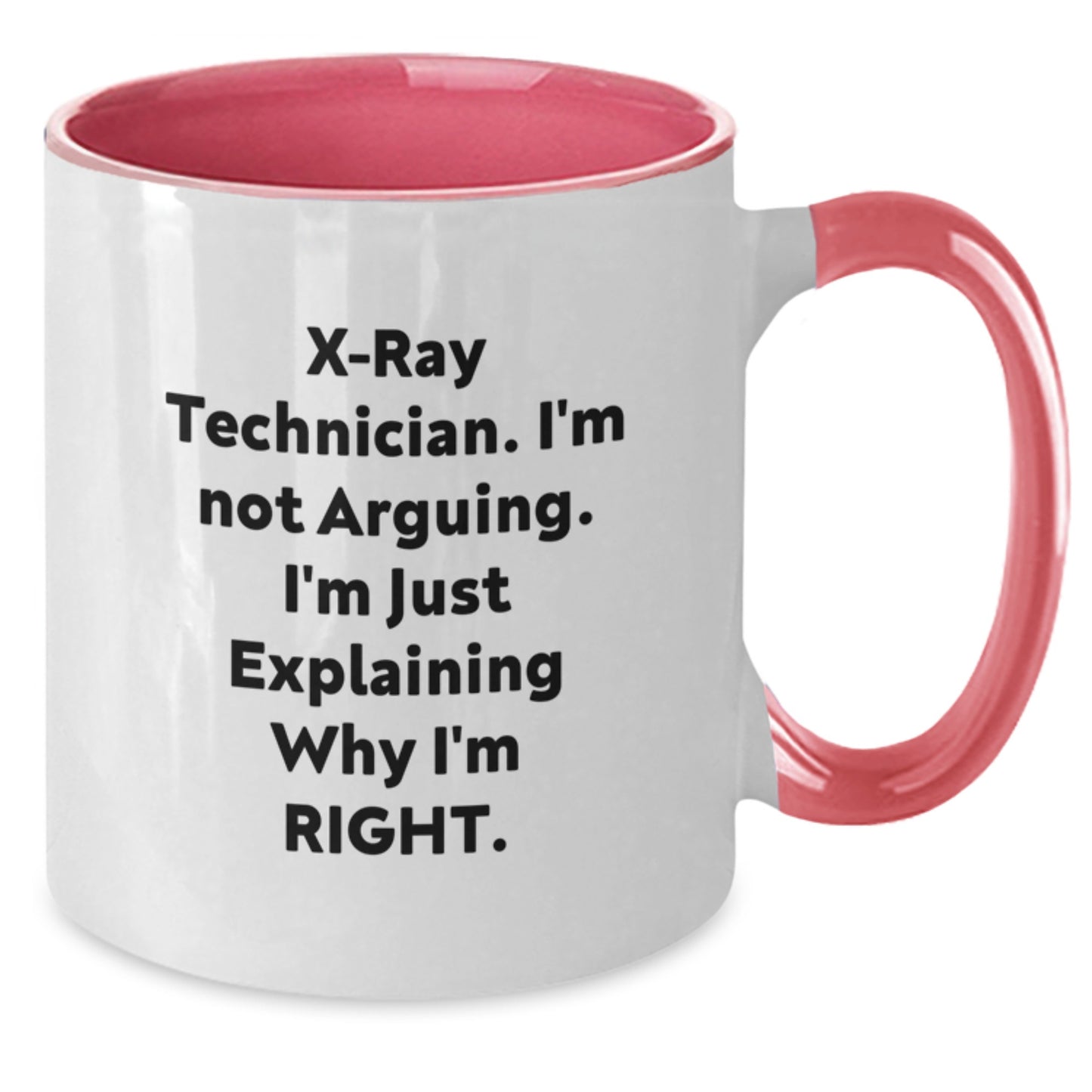 X-Ray Technician Gifts Funny Quote Two Tone Coffee Mug for Graduation from Friends - Additional
