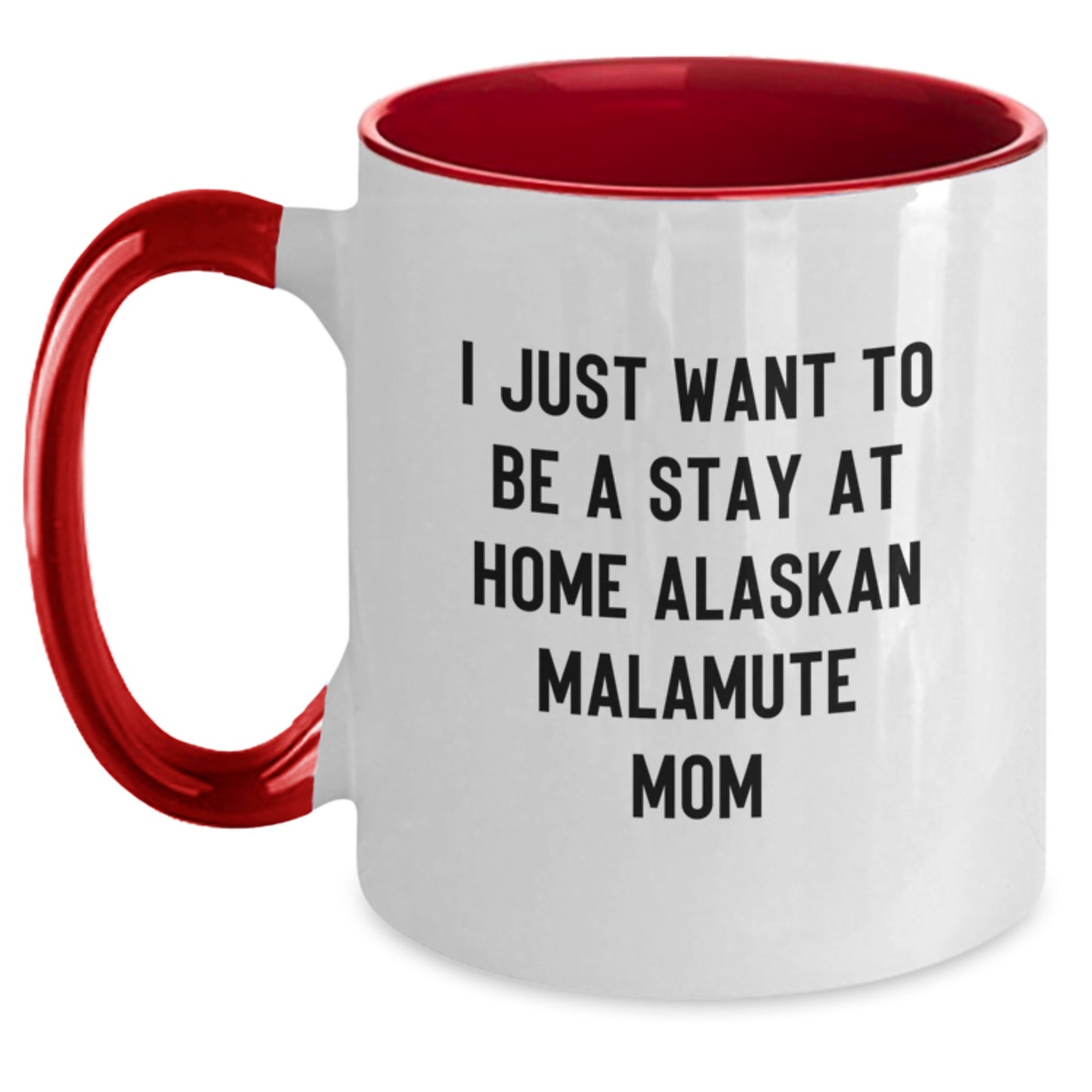 Funny Alaskan Malamute Dog Mom Gifts for Graduation - Two Tone Coffee Mug from Family, Friends, or Coworkers - Main