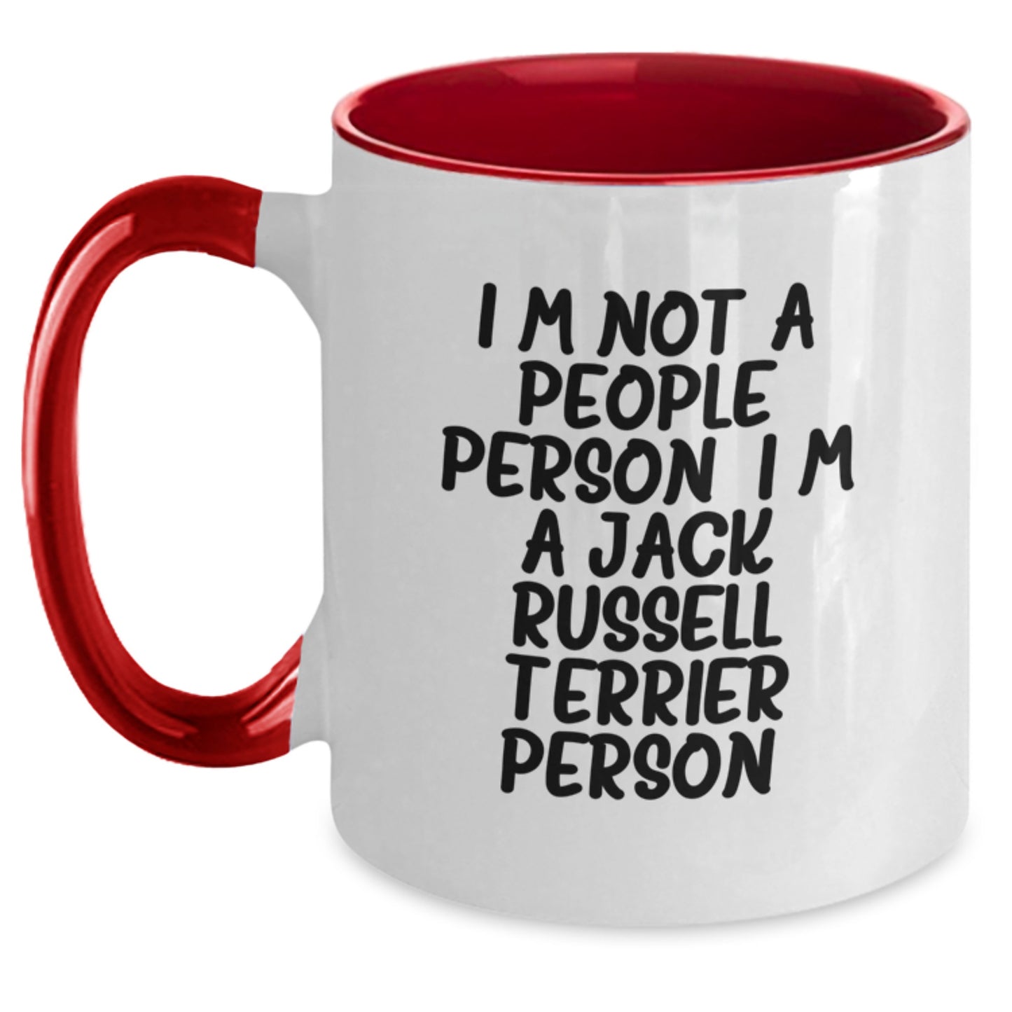 Jack Russell Terrier Dog Lover's Funny Coffee Mug, Gifts from Friends for Birthday, I'm Not A People Person. I'm A Jack Russell Terrier Person. - Main