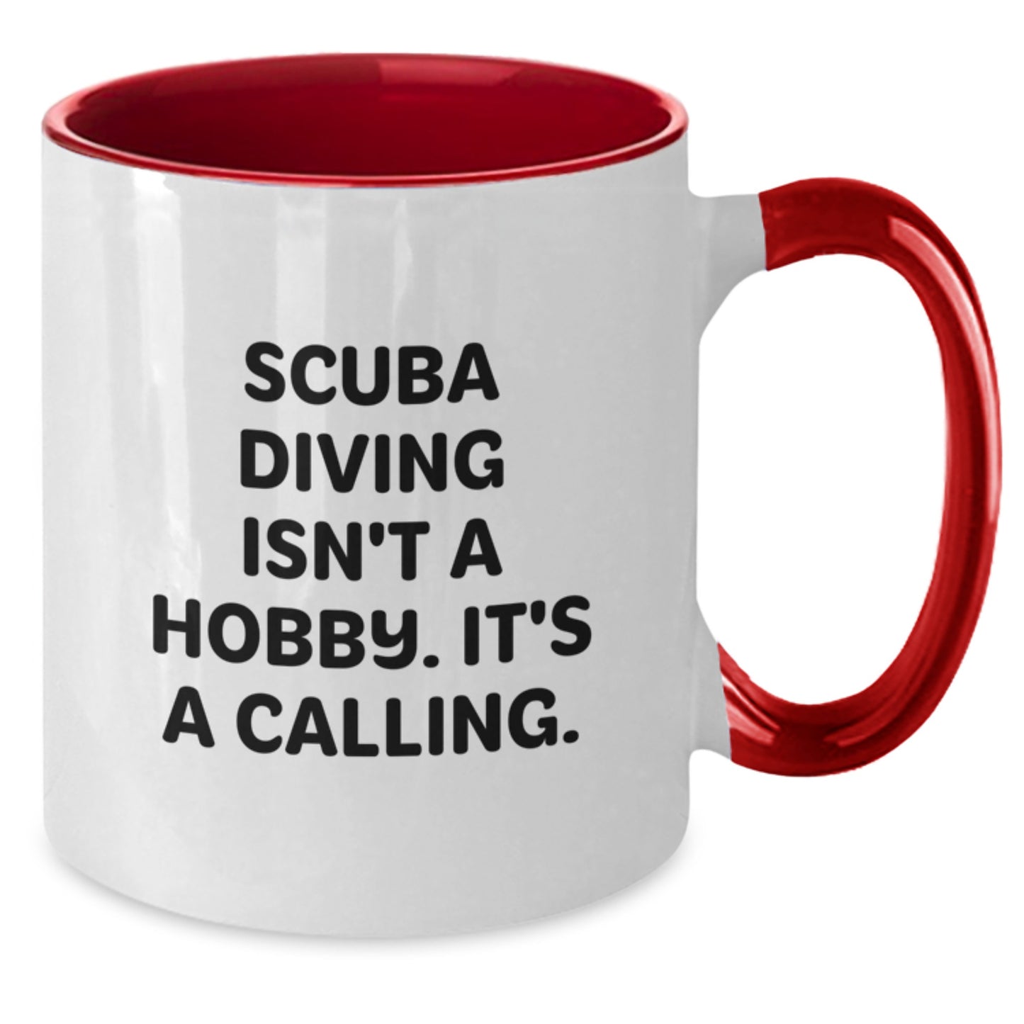 Scuba Diving Quotes Funny Gifts from Friends for Scuba Diving Enthusiasts Two Tone Coffee Mug, Birthday Unique Ideas - Additional