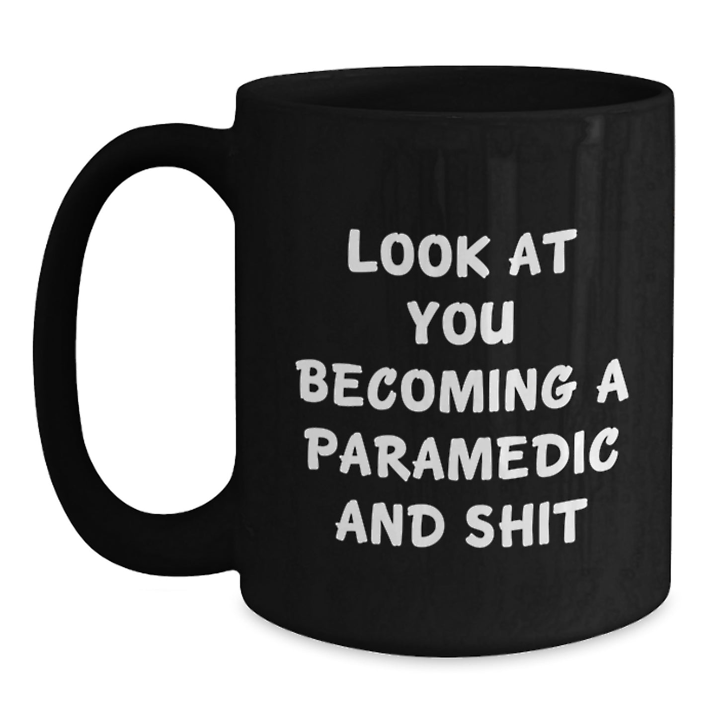 Rescue Worker Gifts from Friends - Funny Quote Black Coffee Mug, Birthday Unique Presents for Men, Women, Coworkers, Family - Main