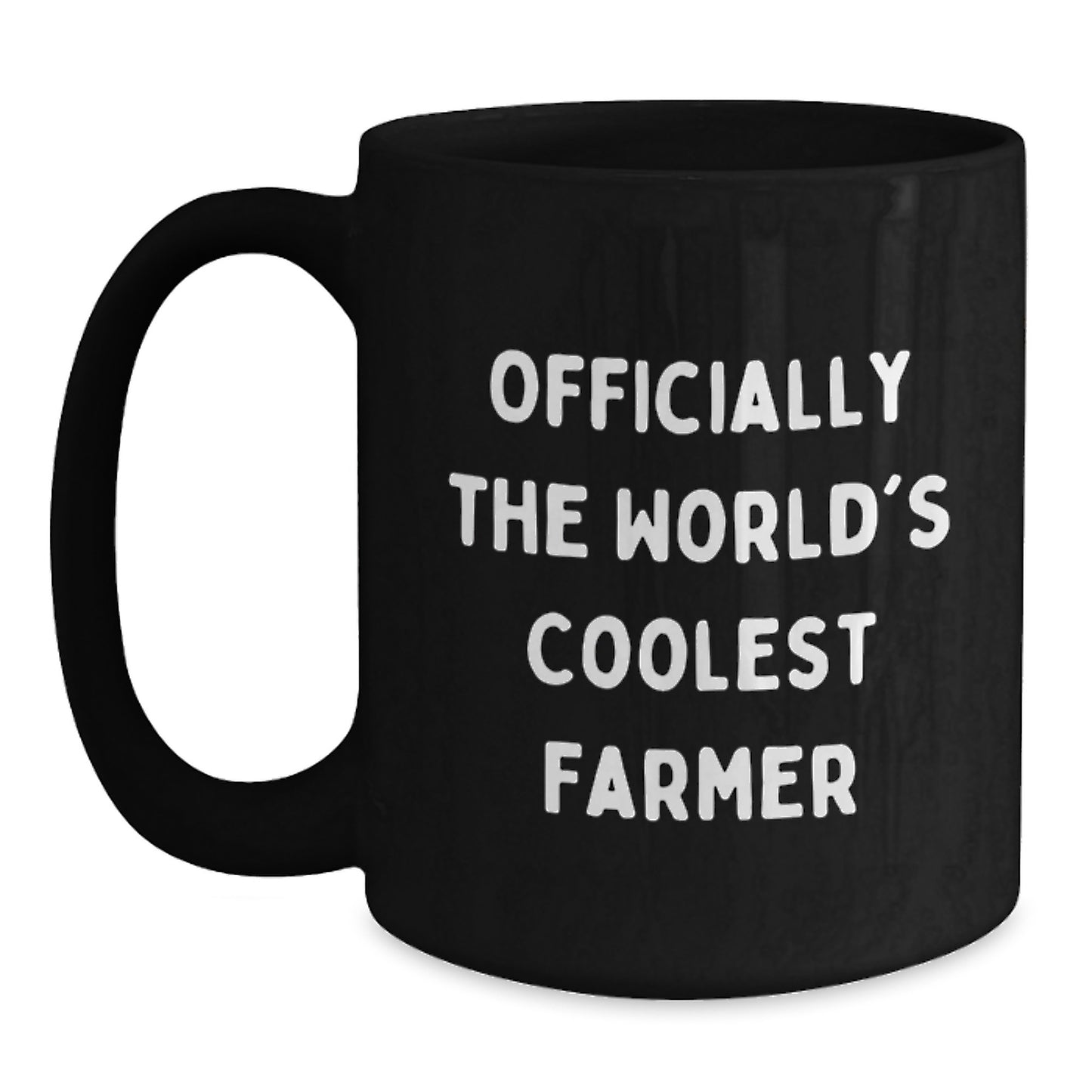 Funny Farmer Gifts, Officially The World's Coolest Farmer Quote, Black Coffee Mug, Birthday Unique Gifts from Friends to Farmer - Main