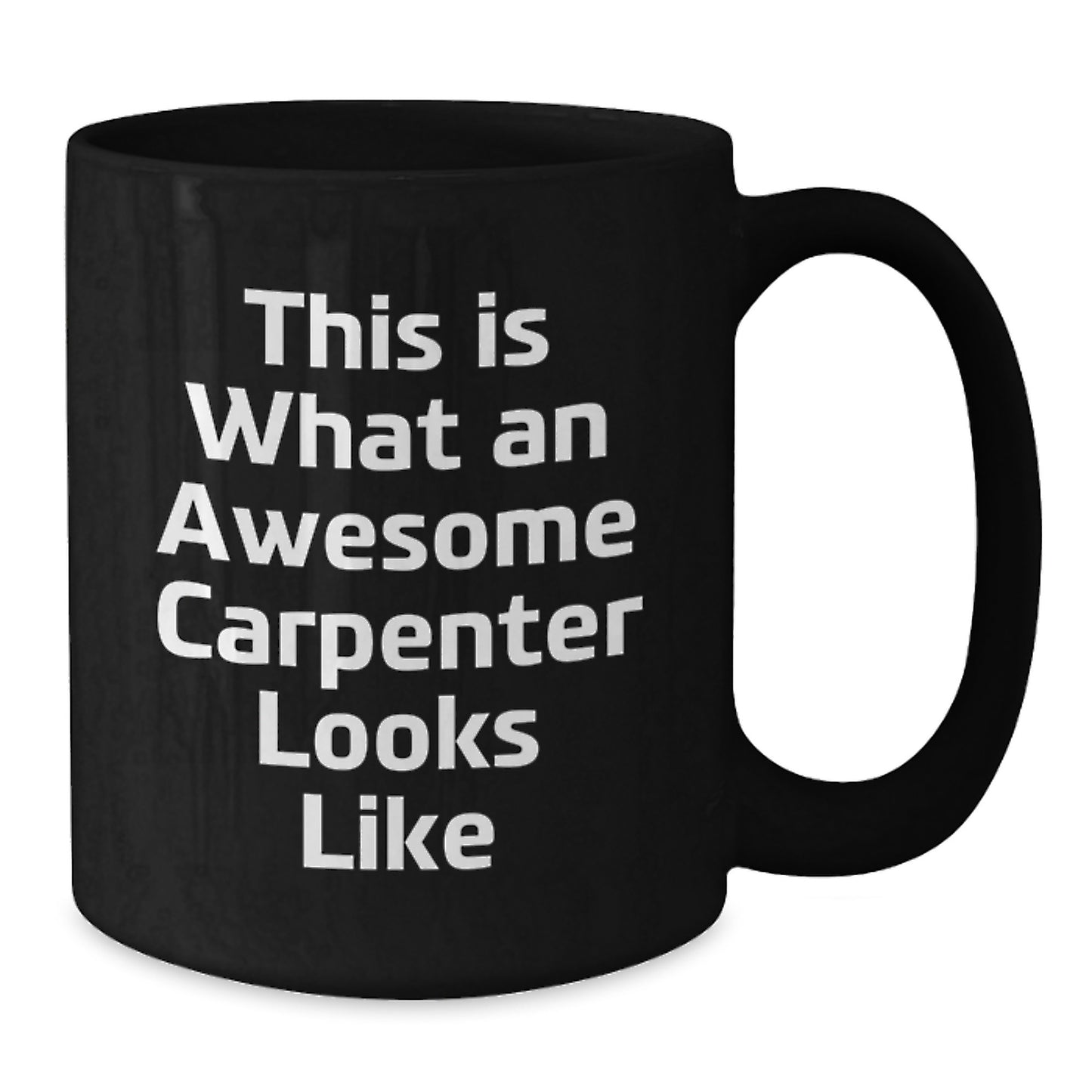 Carpenter Gifts from Friends, Funny Gifts for Men, Black Coffee Mug Graduation Unique - Additional