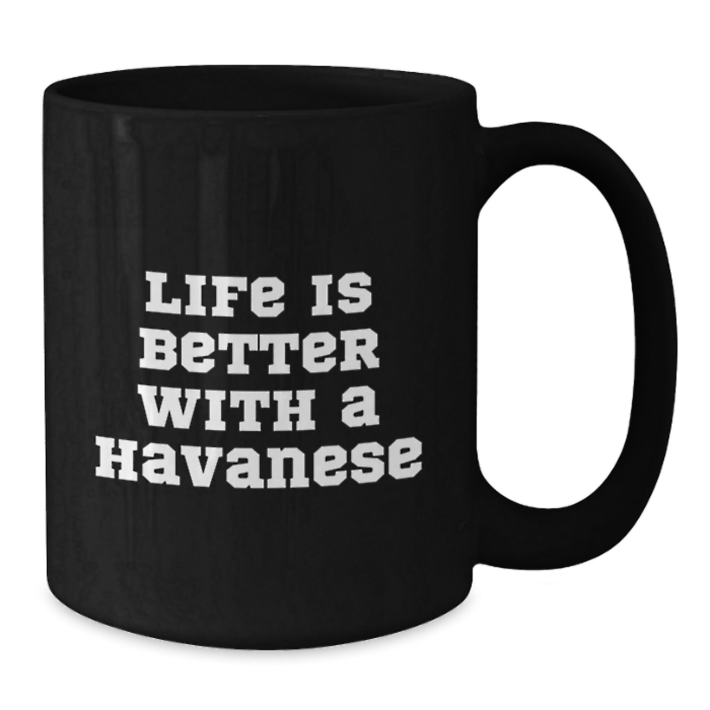 Havanese Dog Lover Gifts, Funny Quote Coffee Mug for Graduation, Gifts from Friends, Family, or Coworkers for Any Havanese Dog Enthusiast, Black 11oz or 15oz Mug - Additional