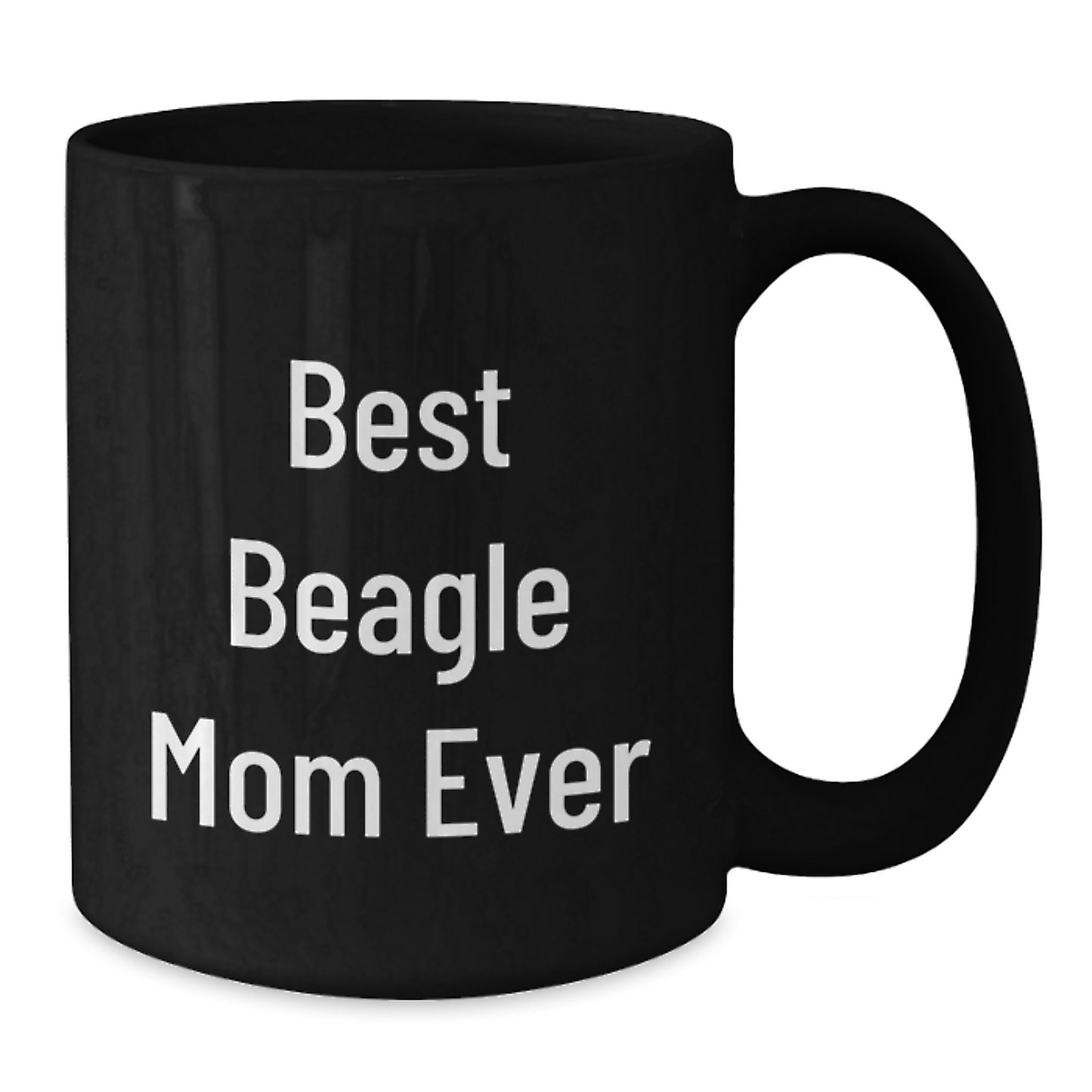 Funny Beagle Dog Mom Black Coffee Mug Gifts for Best Beagle Mom Ever Graduation Unique Gifts from Family to Friends - Additional