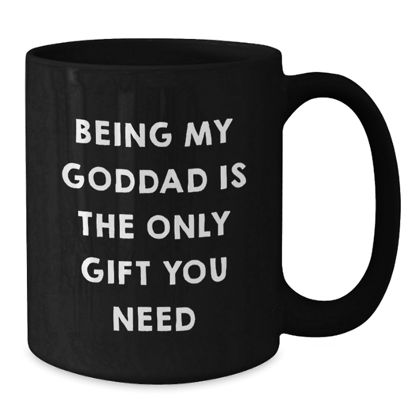 Goddad Gifts from Men, Funny Black Coffee Mugs for Goddad, Best Birthday Unique Gifts for Him - Additional
