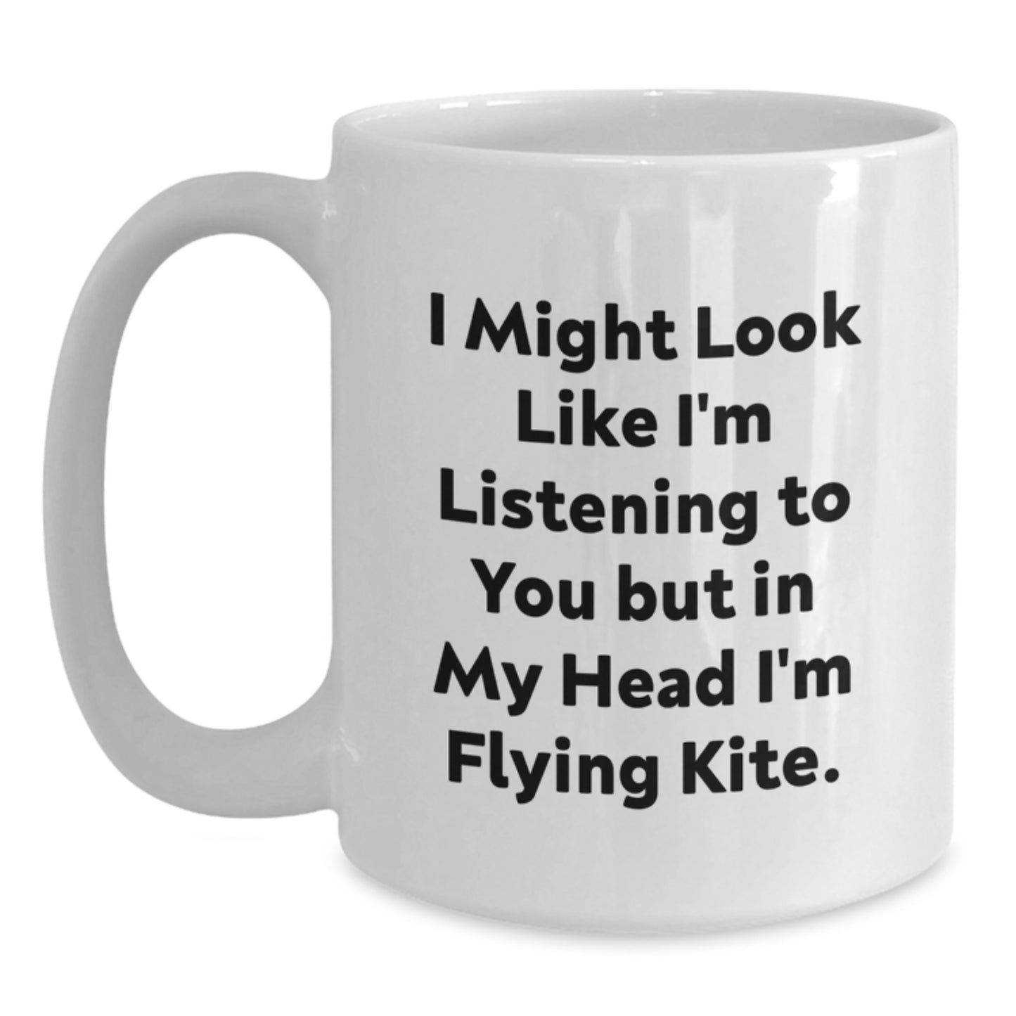 Funny Kite Flying Gifts for Men from Family, Inspirational White Coffee Mug for Graduation - Main