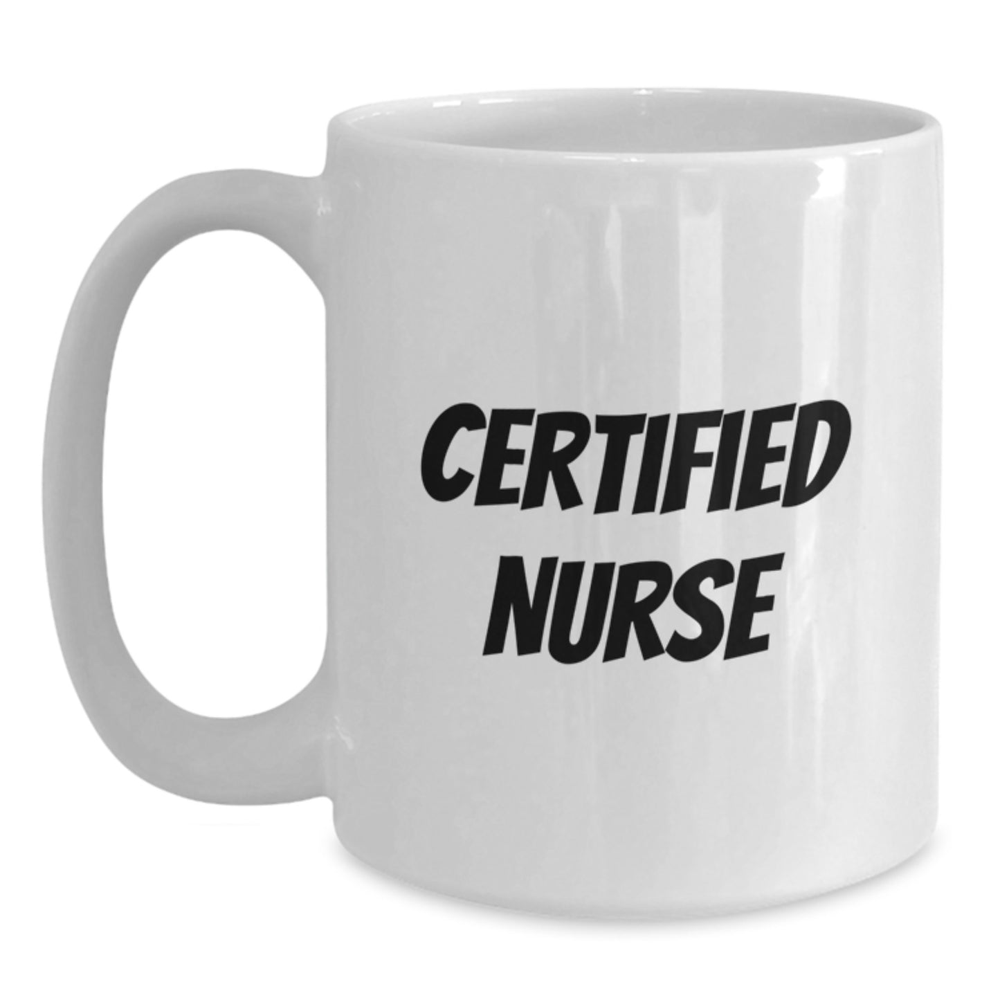 Funny Gifts from Friends for Certified Nurse Graduation White Coffee Mug, 'I'm a Nurse, Not a Morning Person' - 11oz or 15oz Ceramic Mug - Main