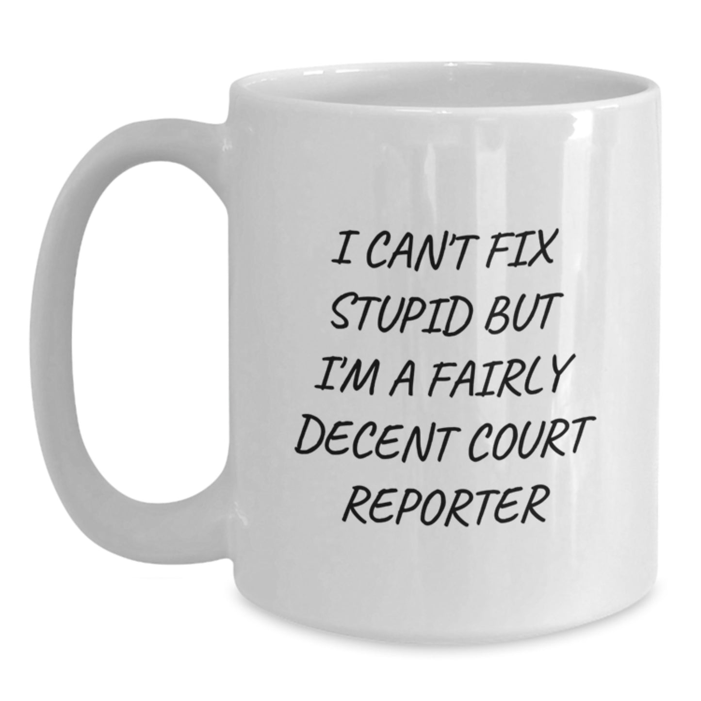 Funny Court Reporter Gifts from Friends, Gifts for Court Reporters, White Coffee Mug - Main