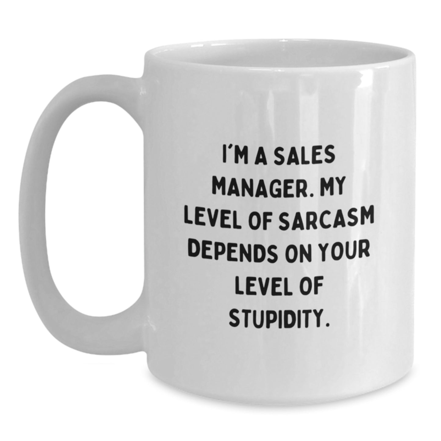Funny Sales Manager White Coffee Mug Gifts from Friends, Coworkers, Family - Birthday Unique Ideas for Sales Manager, Men, Women - Main