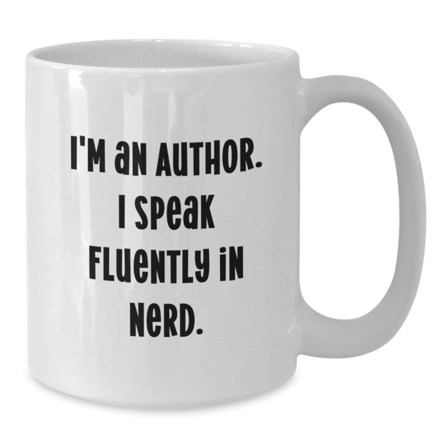 Author Gifts, Funny Coffee Mug for Graduation, I'm An Author. I Speak Fluent In genius., Gifts from Friends for Author - Additional