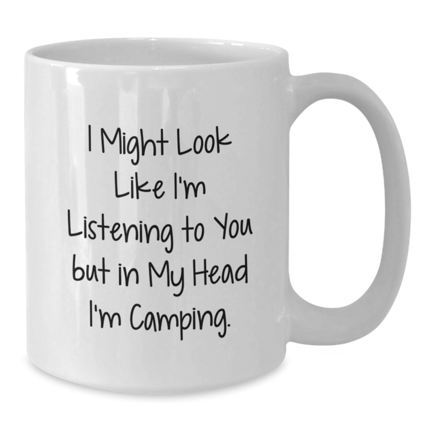 Camping Humor Funny Quote Gifts from Men to Camping Friends, White Coffee Mug for Camping Lovers, Graduation Unique Gifts for Him - Additional