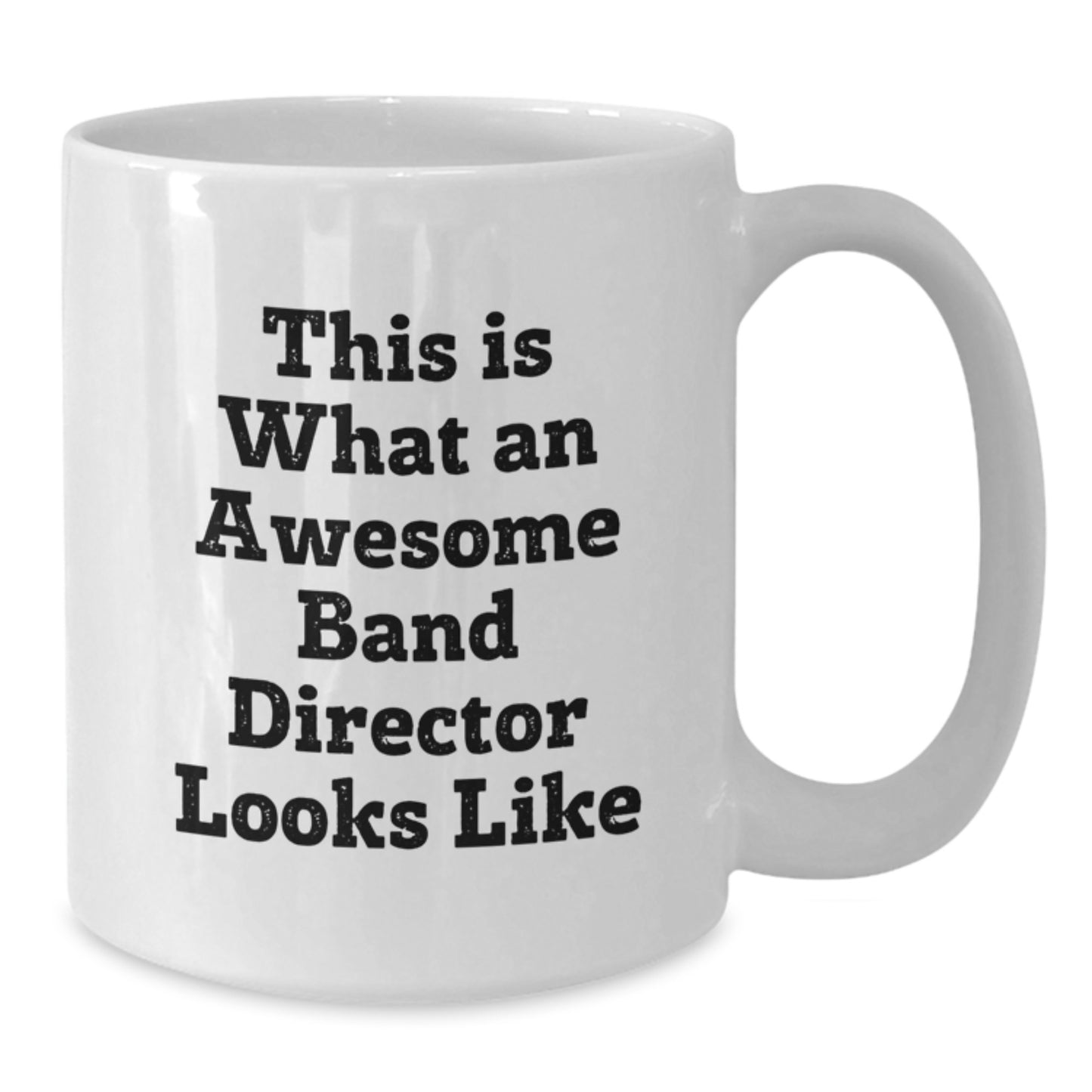 Funny Band Director Gifts from Friends for Men or Women - 'This Is What An Awesome Band Director Looks Like' White Coffee Mug, Gift for Band Director Graduation - Additional