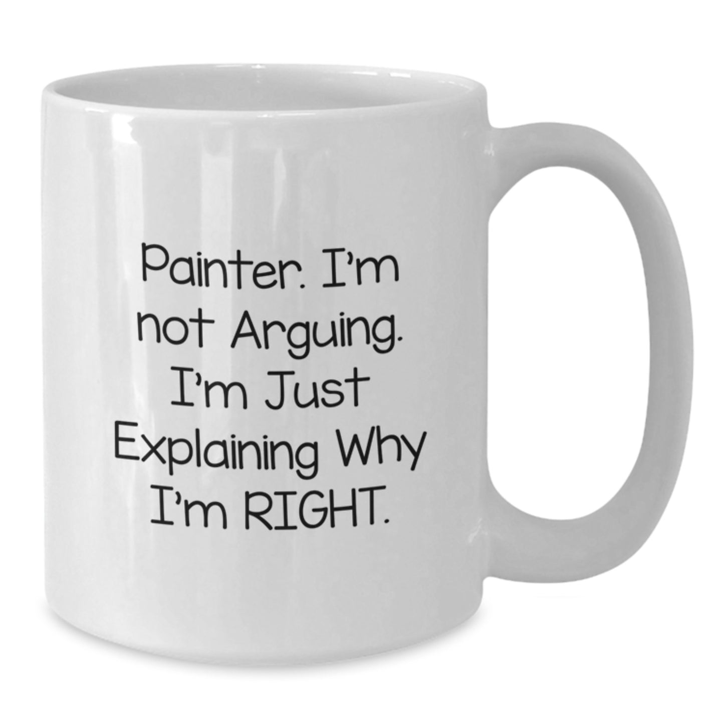 Painter Gifts, Funny Quote White Coffee Mug, Birthday Unique Gifts from Friends - Additional