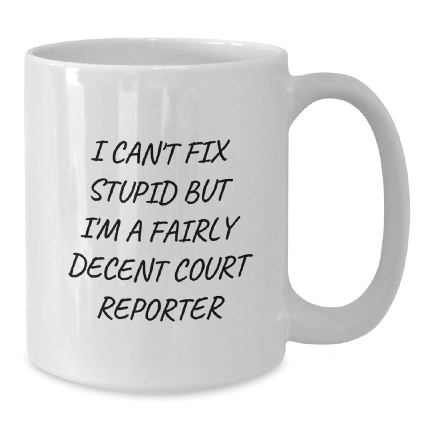 Funny Court Reporter Gifts from Friends, Gifts for Court Reporters, White Coffee Mug - Additional