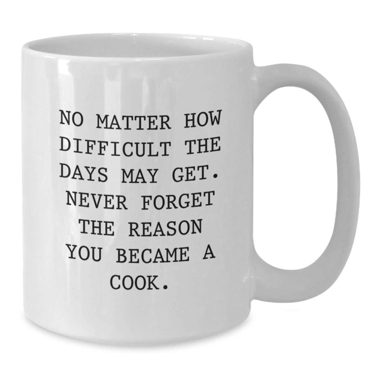 Funny Cook White Coffee Mug Gifts from Men to Graduation Recipients, Inspirational Quote for Her, Him, Family, Friends, and Coworkers - Additional