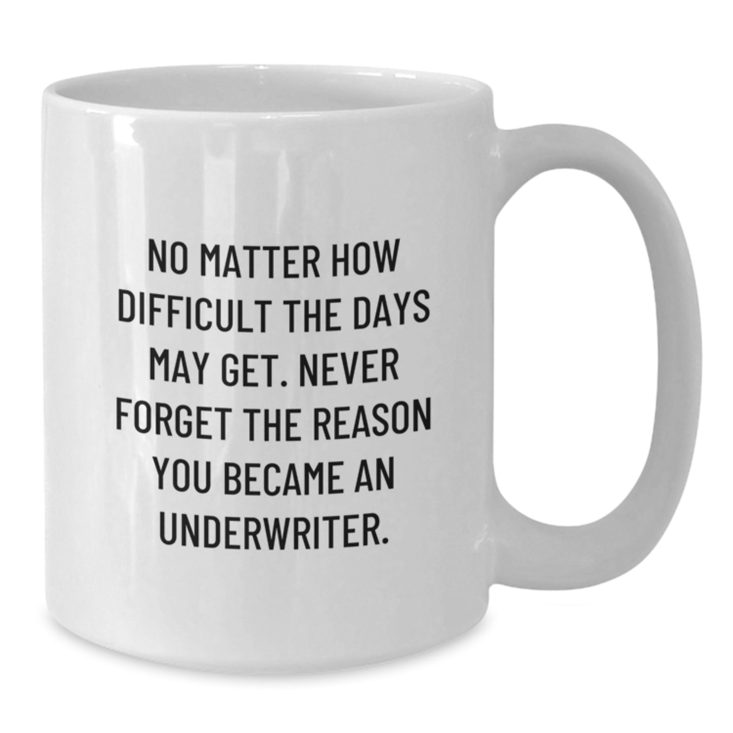 Funny Underwriter Gifts, Inspirational Quote Coffee Mug, White, Gifts from Men, Gifts for Underwriter, Underwriter Birthday Unique Gifts - Additional
