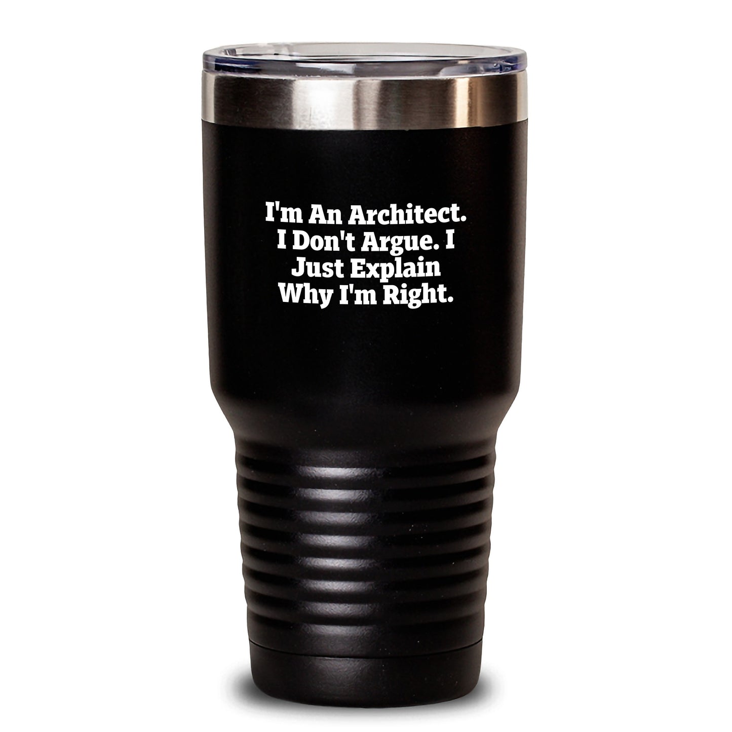 Architect Tumbler Funny Quote Gifts from Men to Architect Friends and Coworkers Graduation Unique Beverages - Main