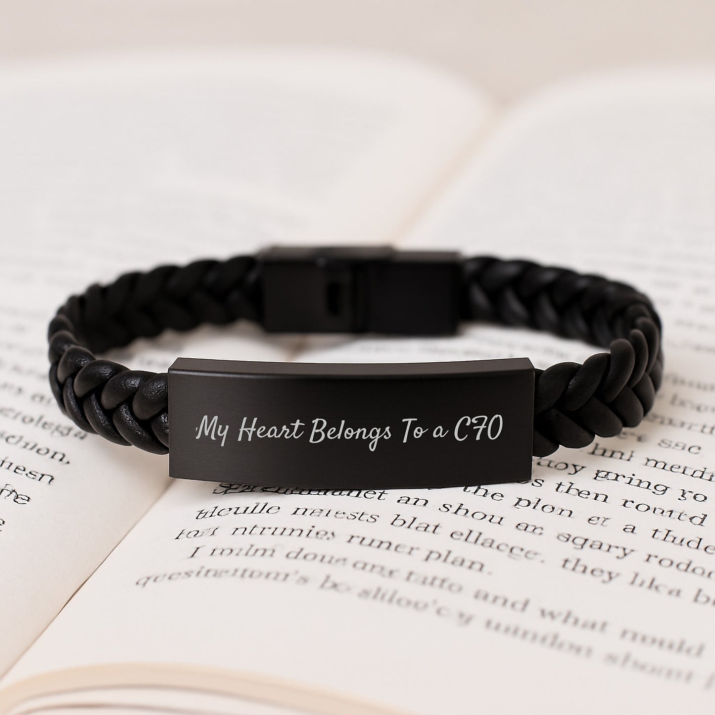CFO Gifts Funny Interlaced Leather Bracelets For Men Women Friends Coworkers Family Quote 'My Heart Belongs To A CFO', Birthday Unique Gifts from Family Friends - Image 3