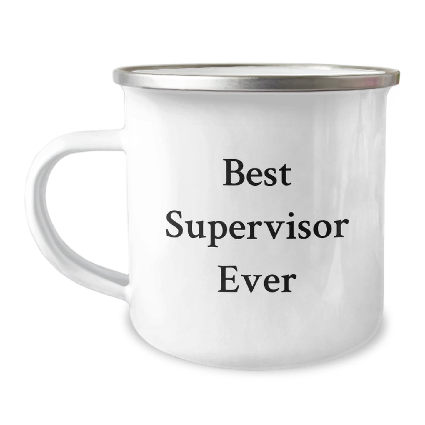 Funny Supervisor Gifts for Him, Best Supervisor Ever Quote, Camping Mug for Birthday, Gifts from Friends to Supervisor, 12 oz Stainless Steel - Image 1