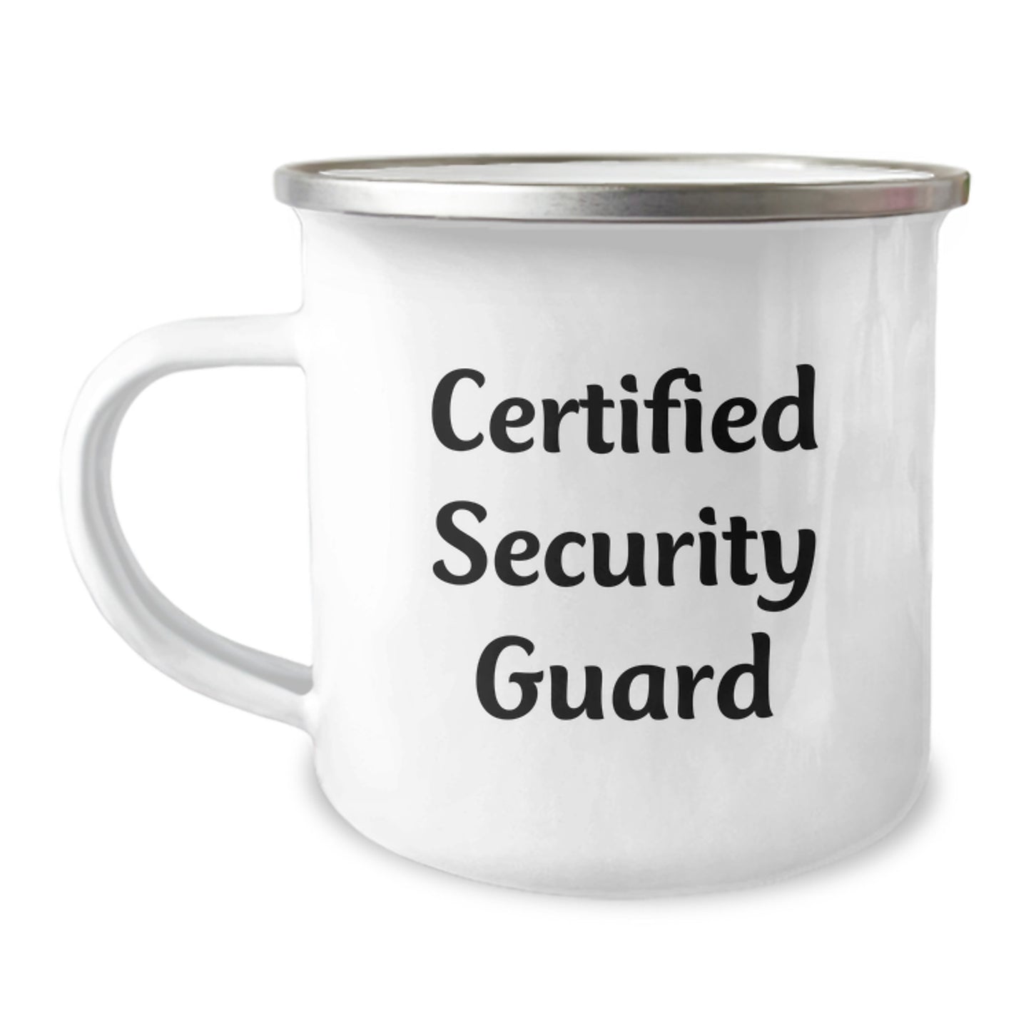 Funny Security Guard Gifts, Camping Mug, 'Certified Security Guard' Quote, Birthday Unique Gifts from Friends to Security Guard - Image 1