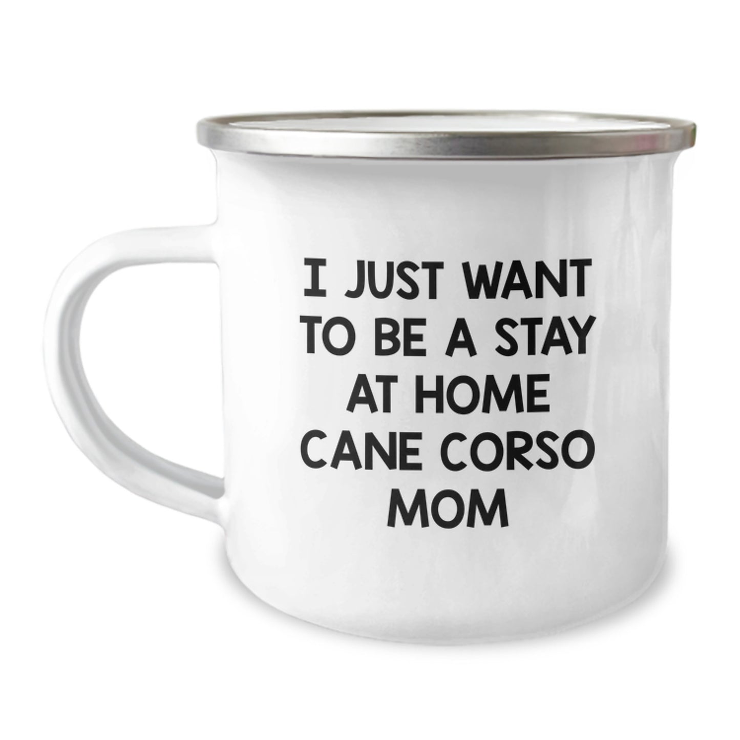 Cane Corso Dog Gifts, Funny Mom Mug, Gifts from Friends for Cane Corso Dog Mom, 12 oz Stainless Steel Camping Mug for Graduation Unique Gifts - Image 1