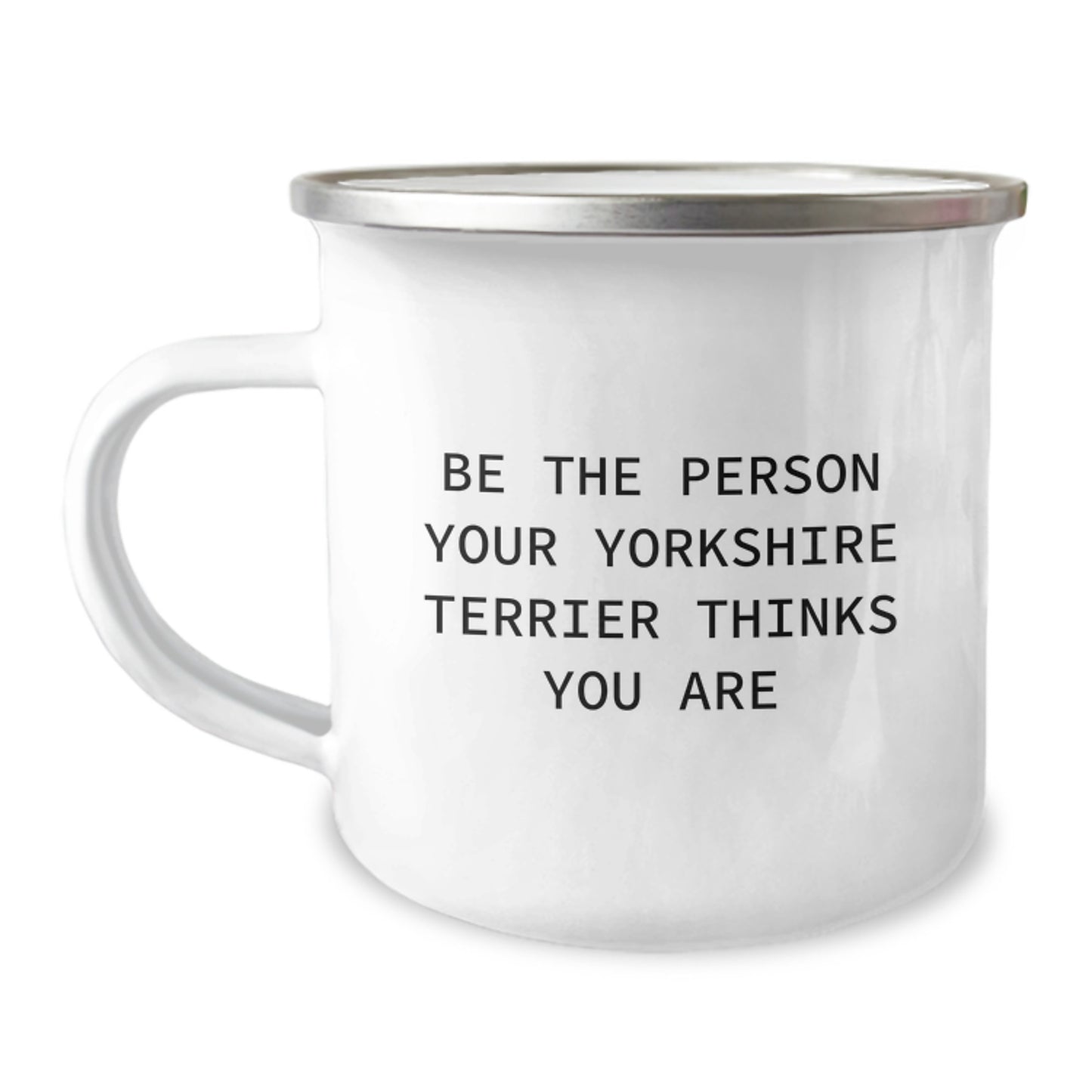 Yorkshire Terrier Dog Lover's Funny Camping Mug Gifts from Friends for Birthday - Image 1