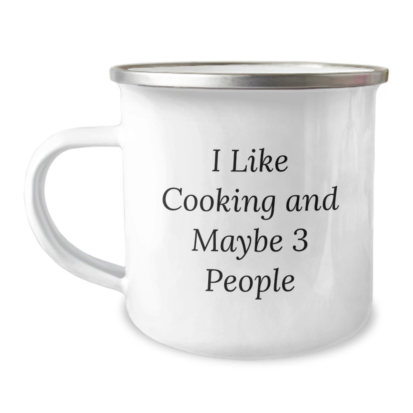 Funny Cooking Gifts for Men from Family, Unique Camping Mug for Graduation, I Like Cooking And Maybe 3 People - Image 1