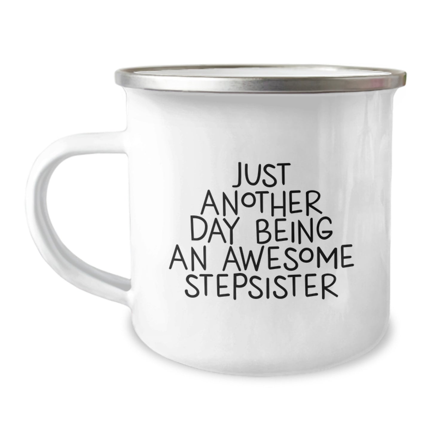 Stepsister Gifts from Friends, Funny Camping Mug for Awesome Stepsister, Graduation Unique Gifts - Image 1