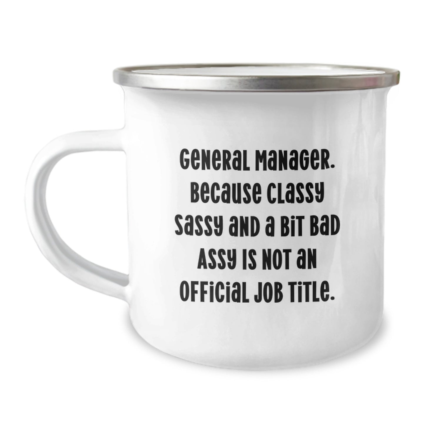 Funny General Manager Gifts for Men from Friends, Unique Camping Mug for Graduation - Image 1