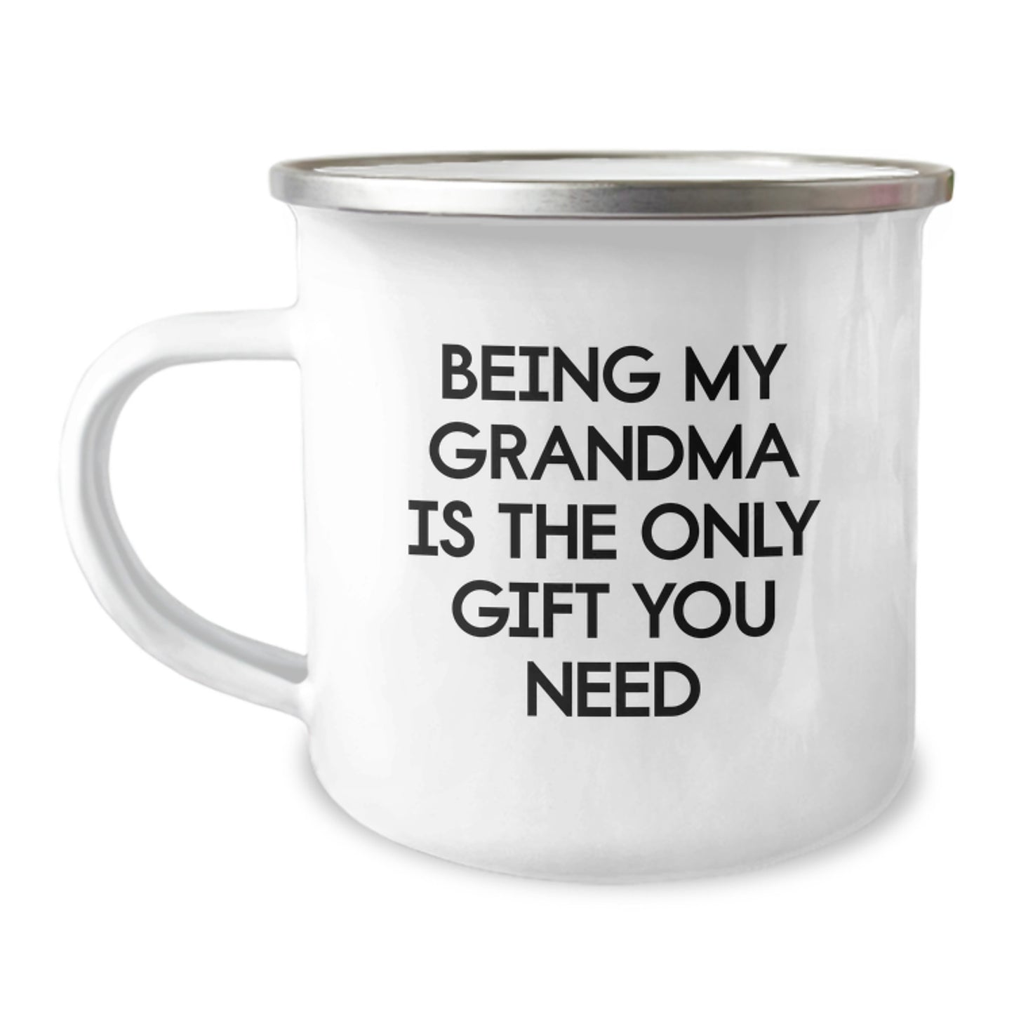 Funny Grandma Gifts from Men - Grandma Camping Mug - Being My Grandma Is The Only Gift You Need, Unique Birthday Unique Gifts for Grandma - Image 1